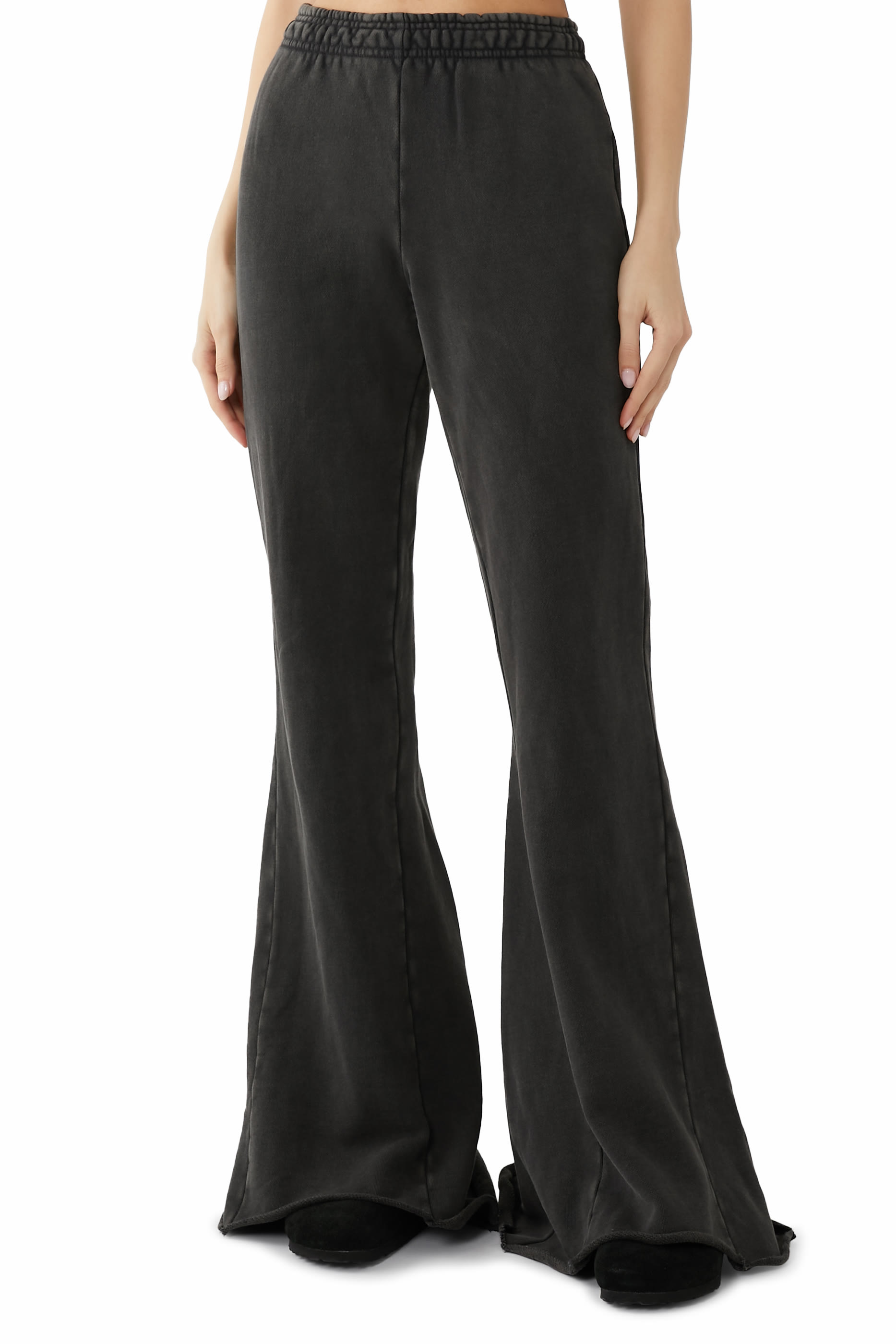 Heavy Flare Washed Trousers