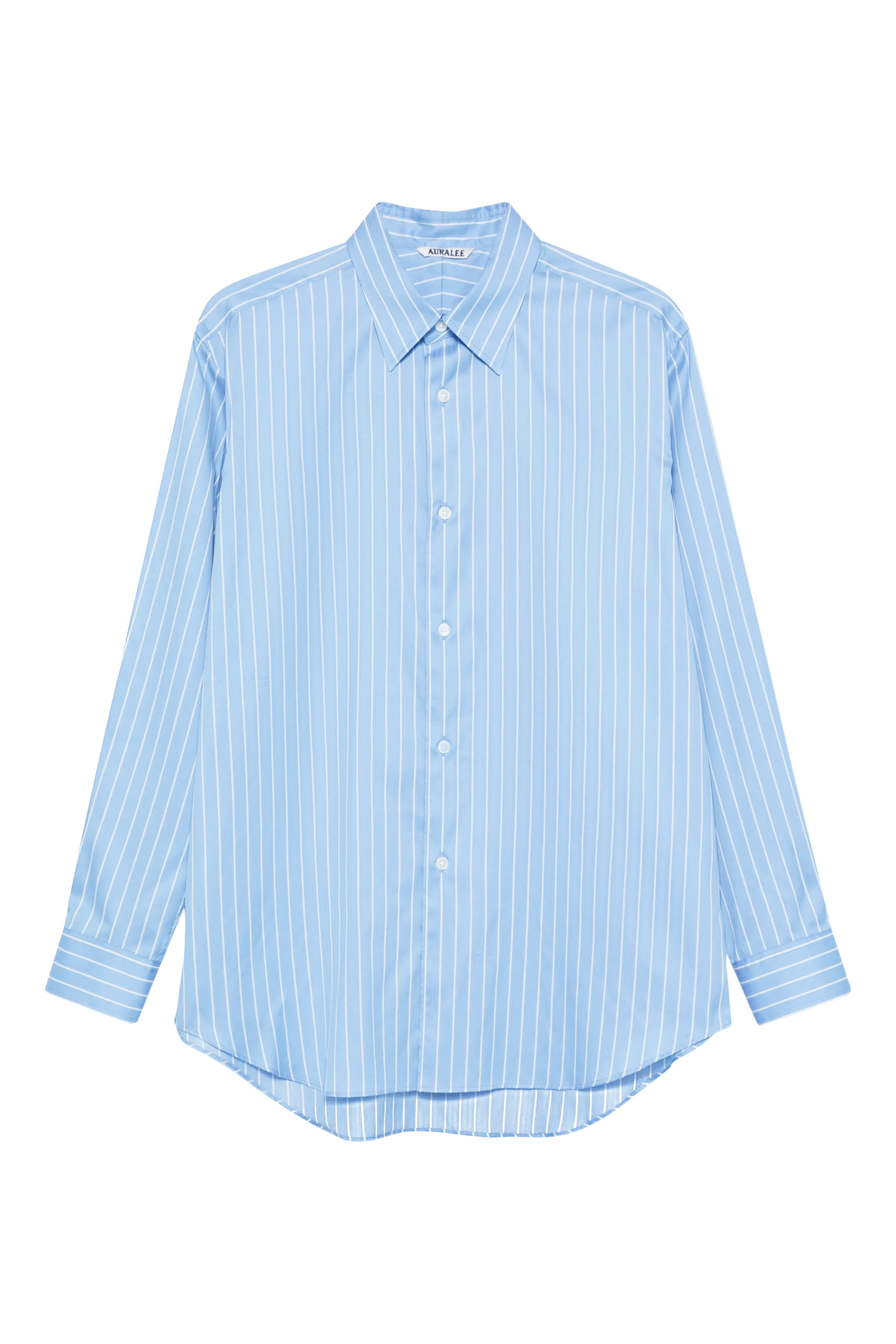 Cotton Silk Stripe Double Cuff Shirt