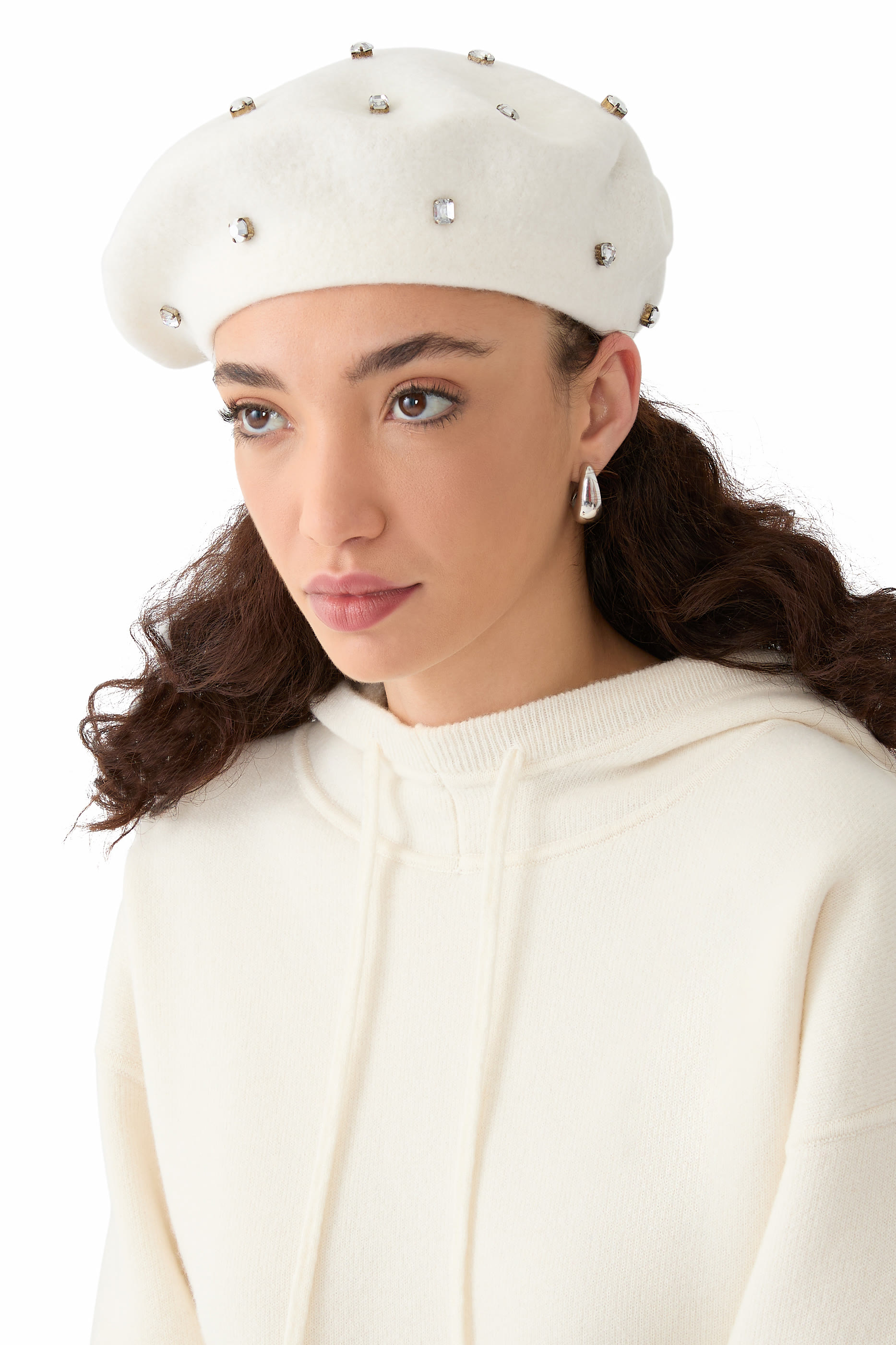 Embellished Beret Hat