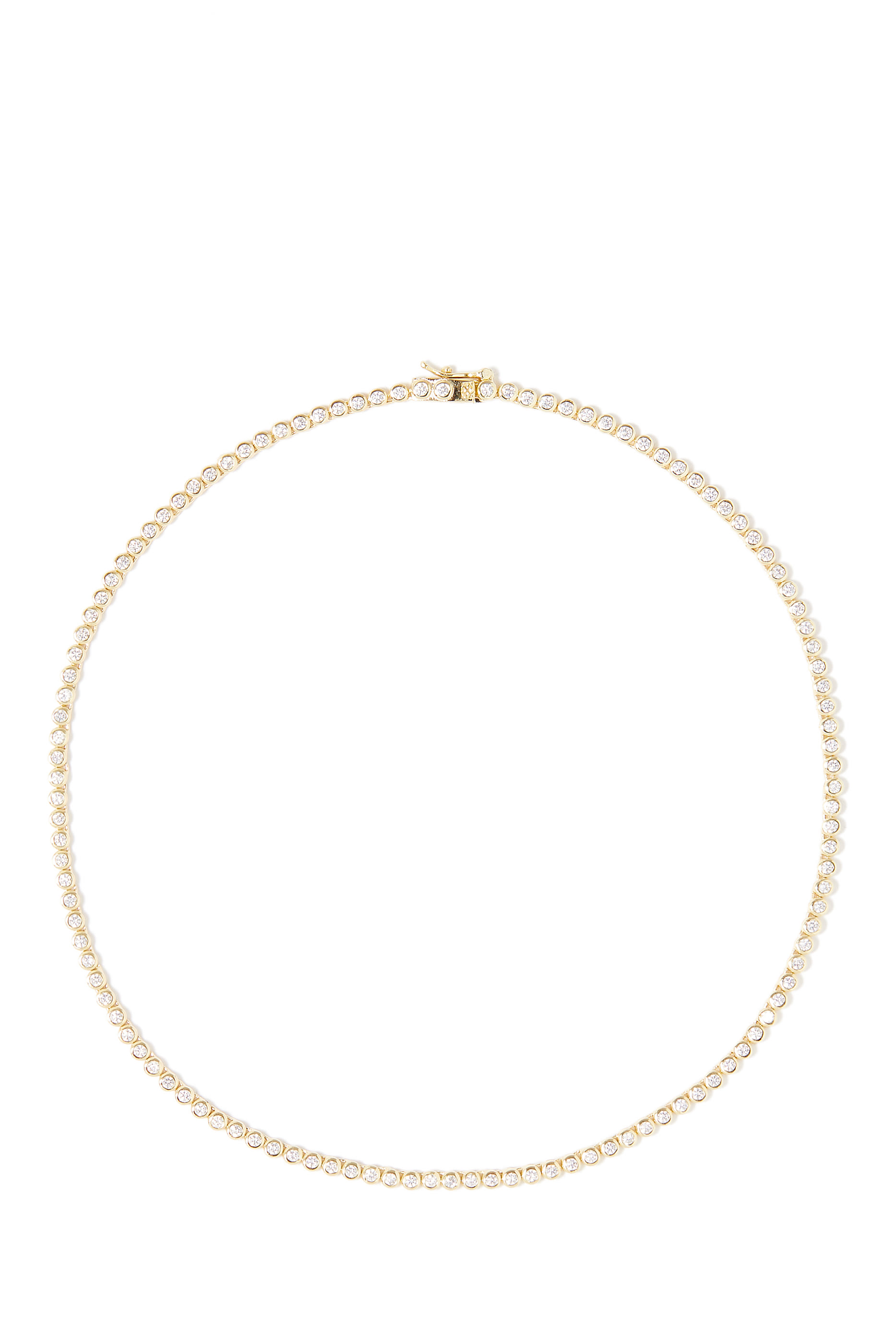 Bezel Tennis Necklace