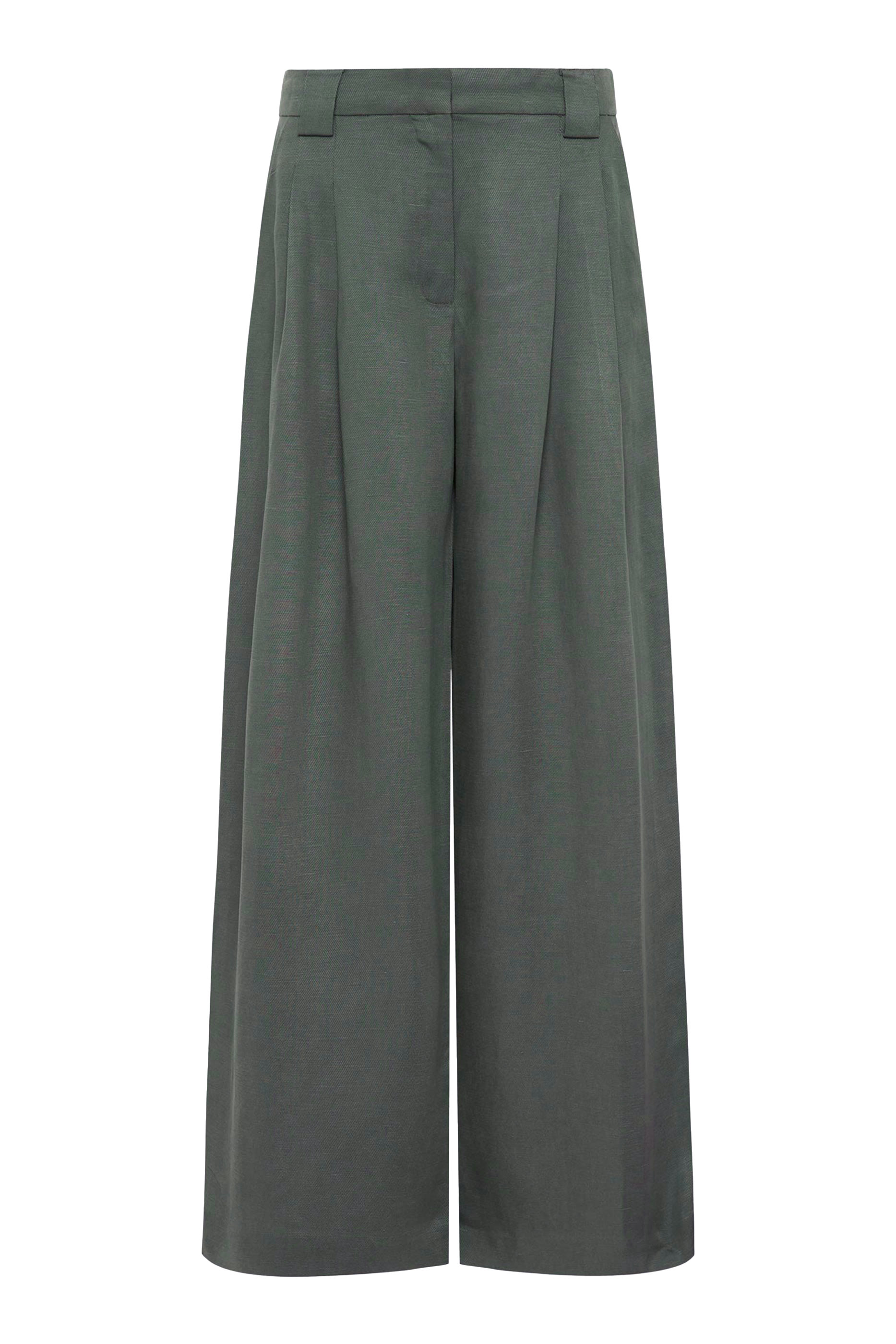 Wide Leg Pleat Pants