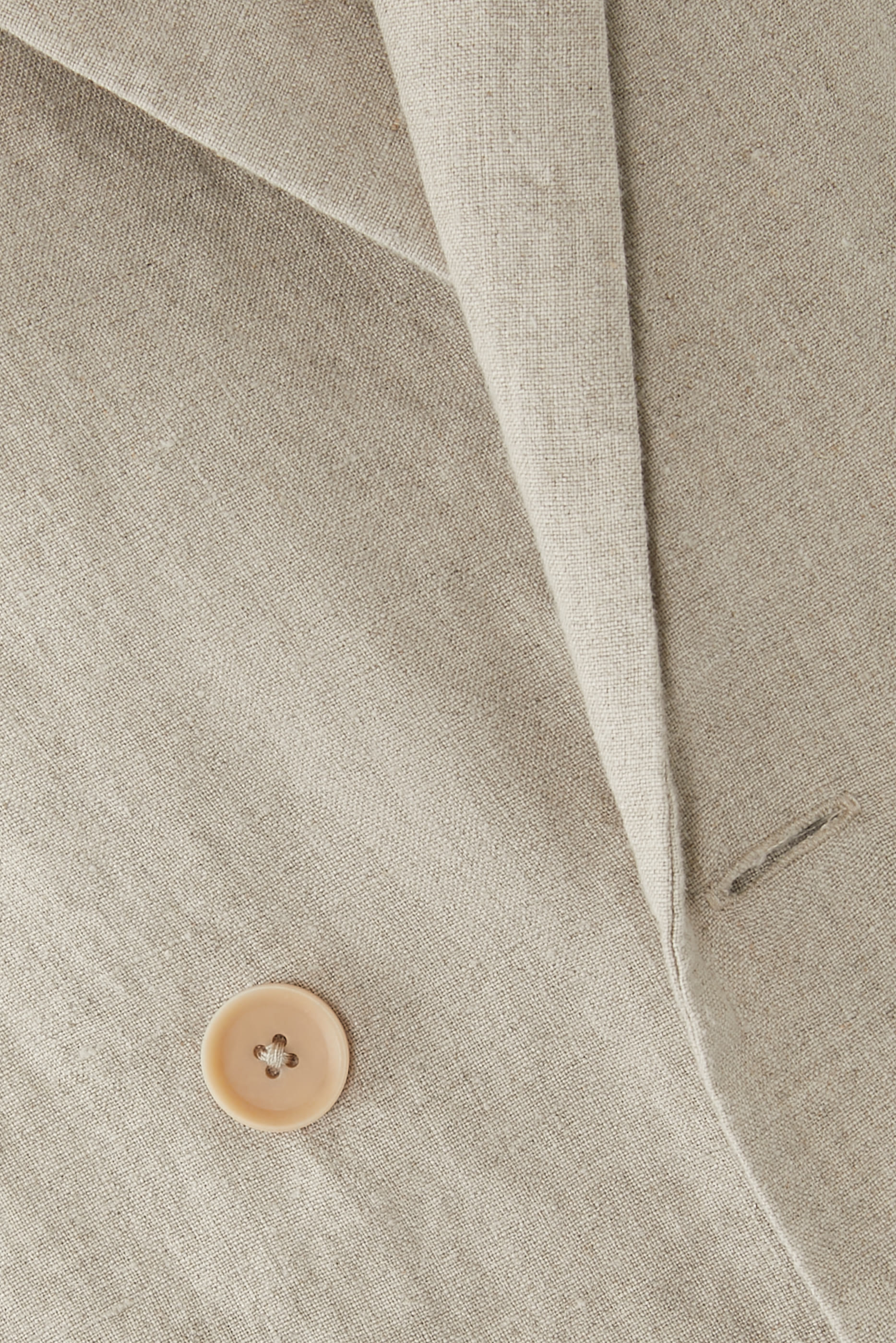 Organic Linen Double-Breasted Blazer