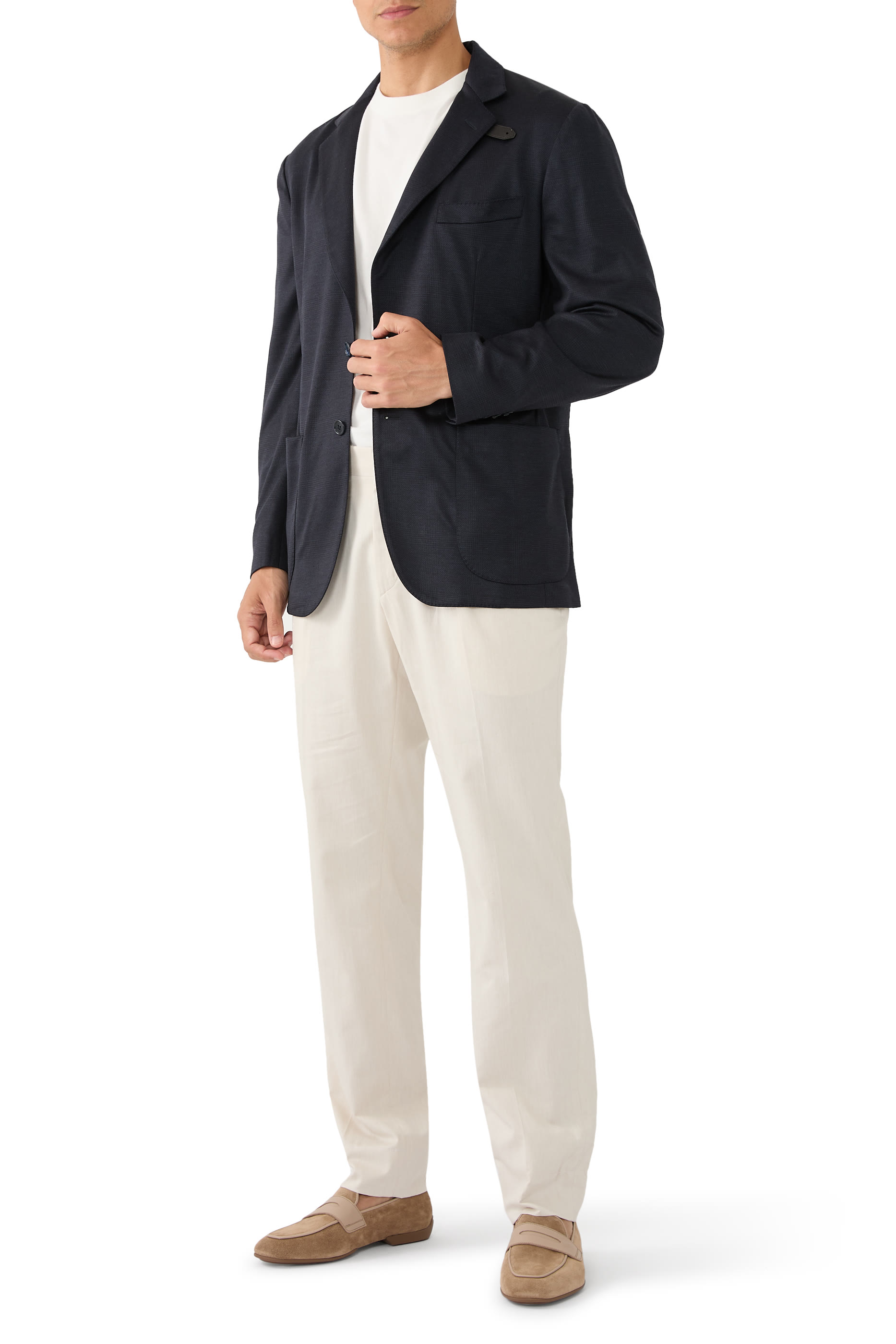 Silk and Wool Jersey Blazer