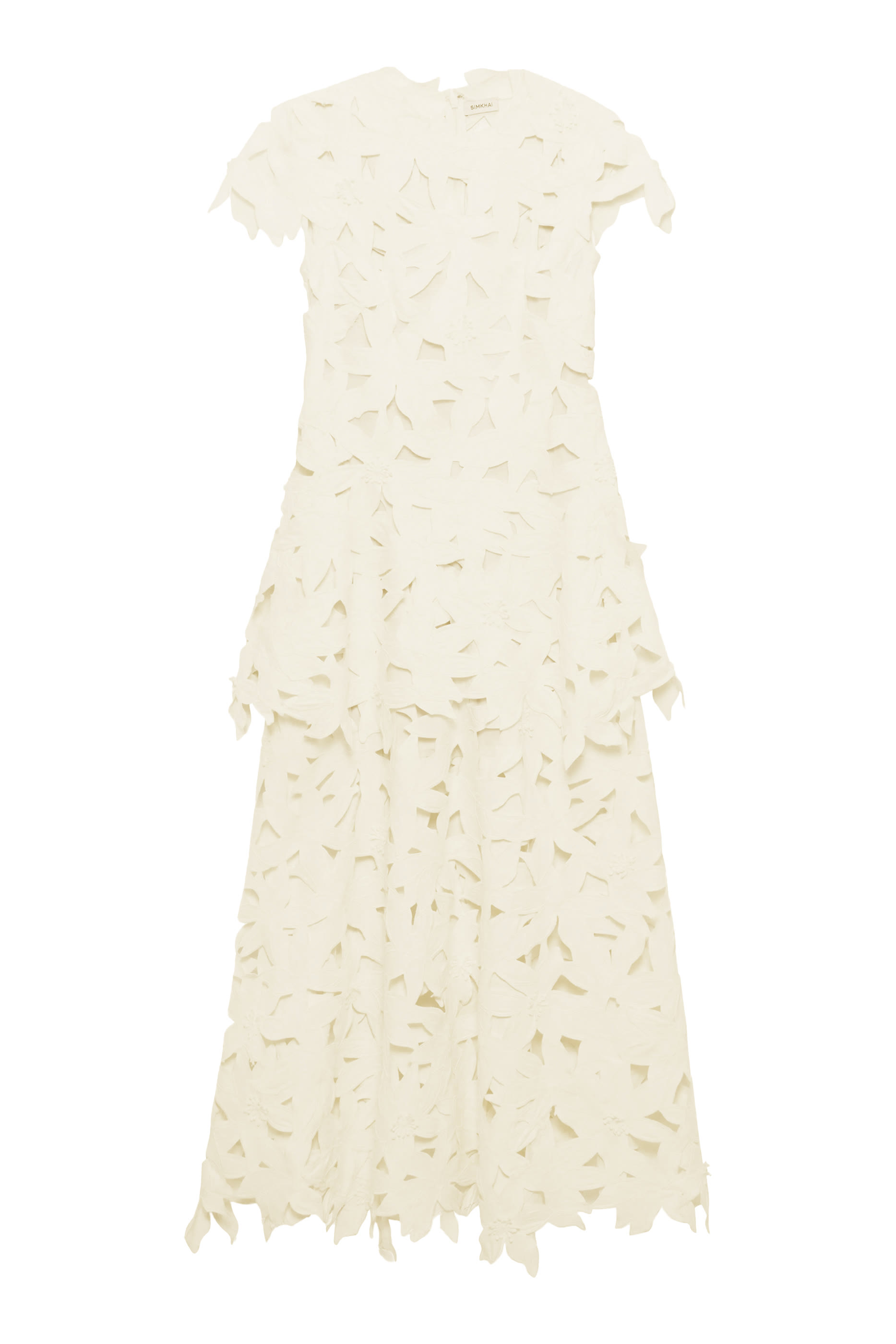 Neve Embroidered Cotton Midi Dress
