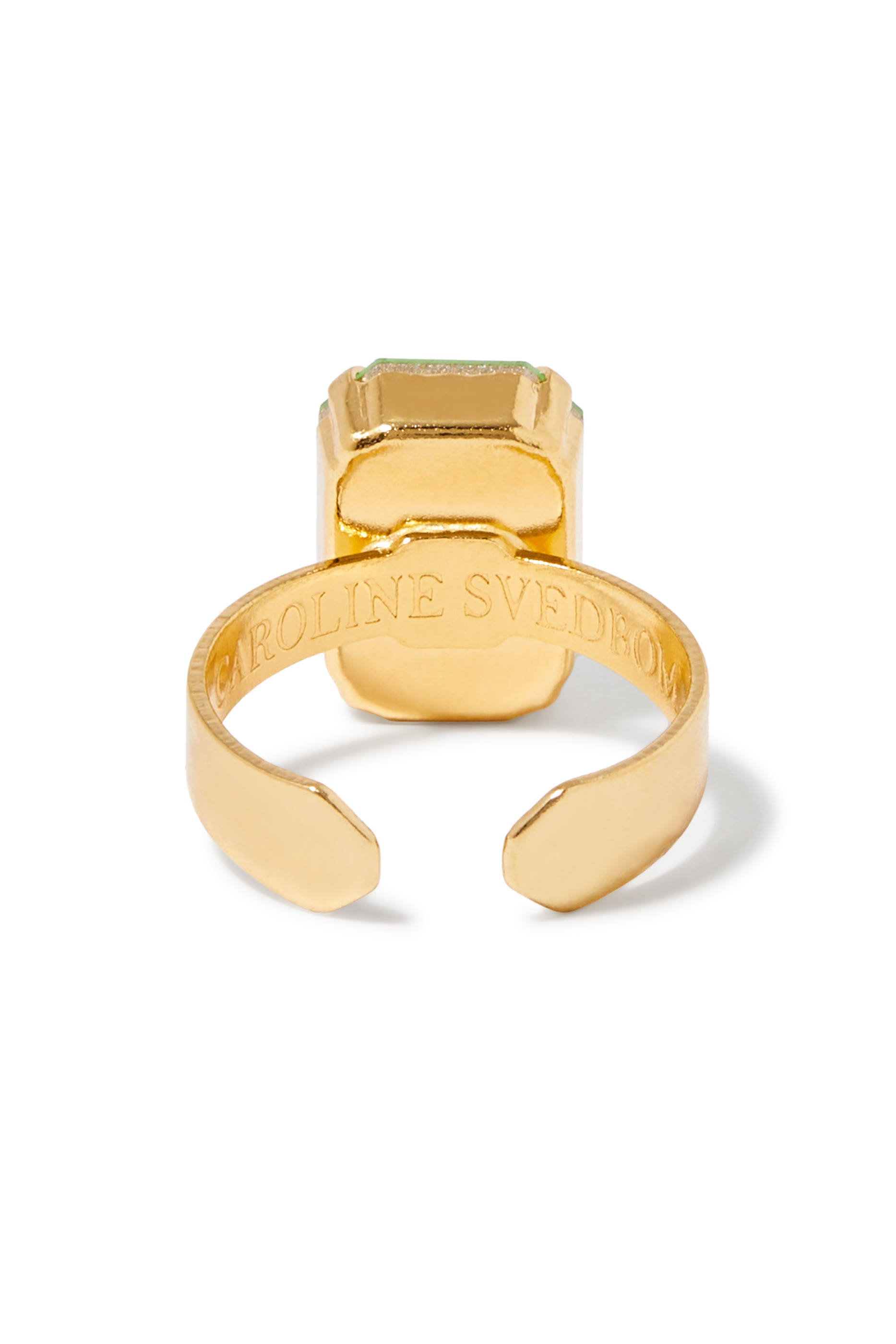 Lydia Ring, 18k Gold-Plated Metal & Swarovski Crystal