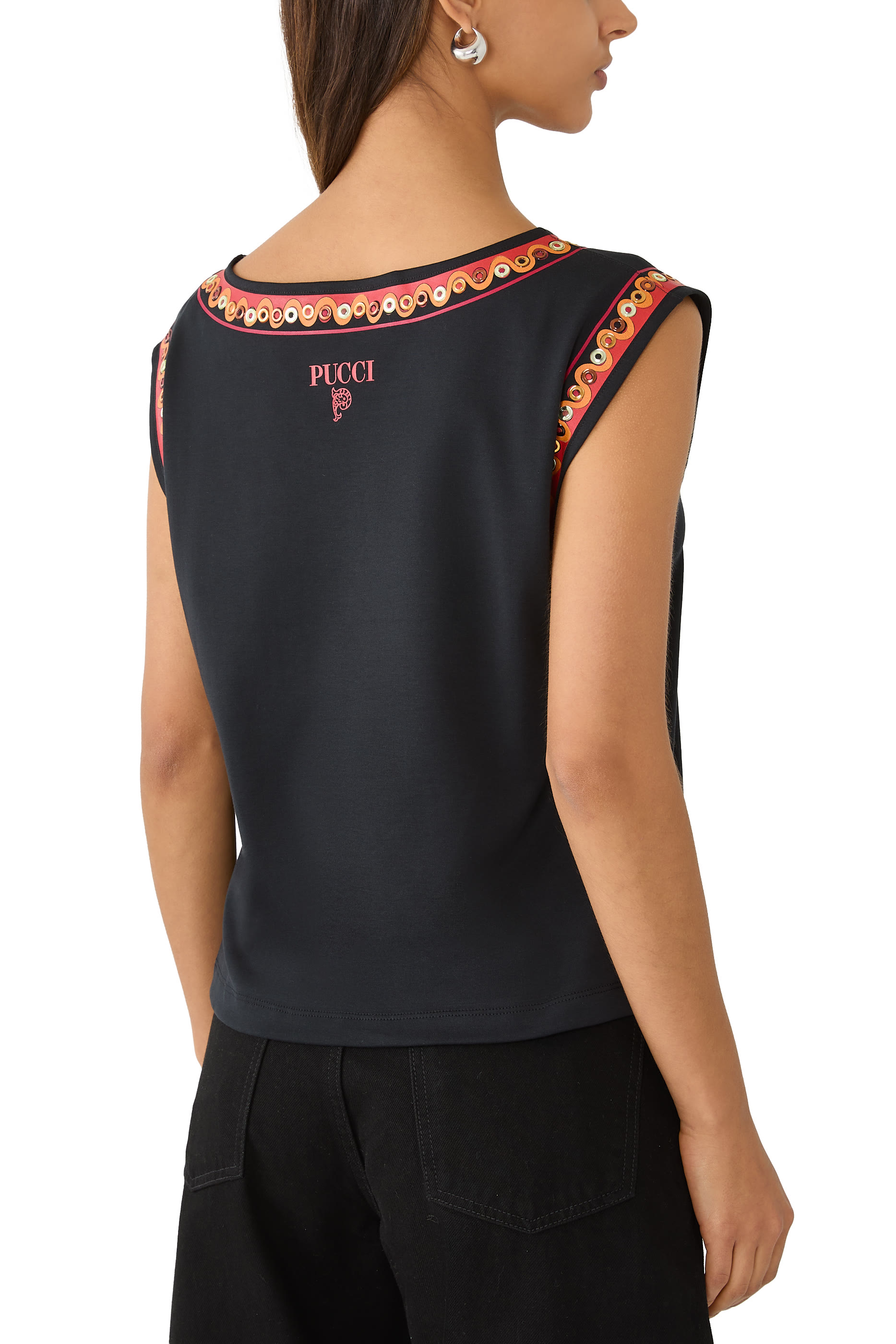Bordi Stampa Sleeveless T-Shirt