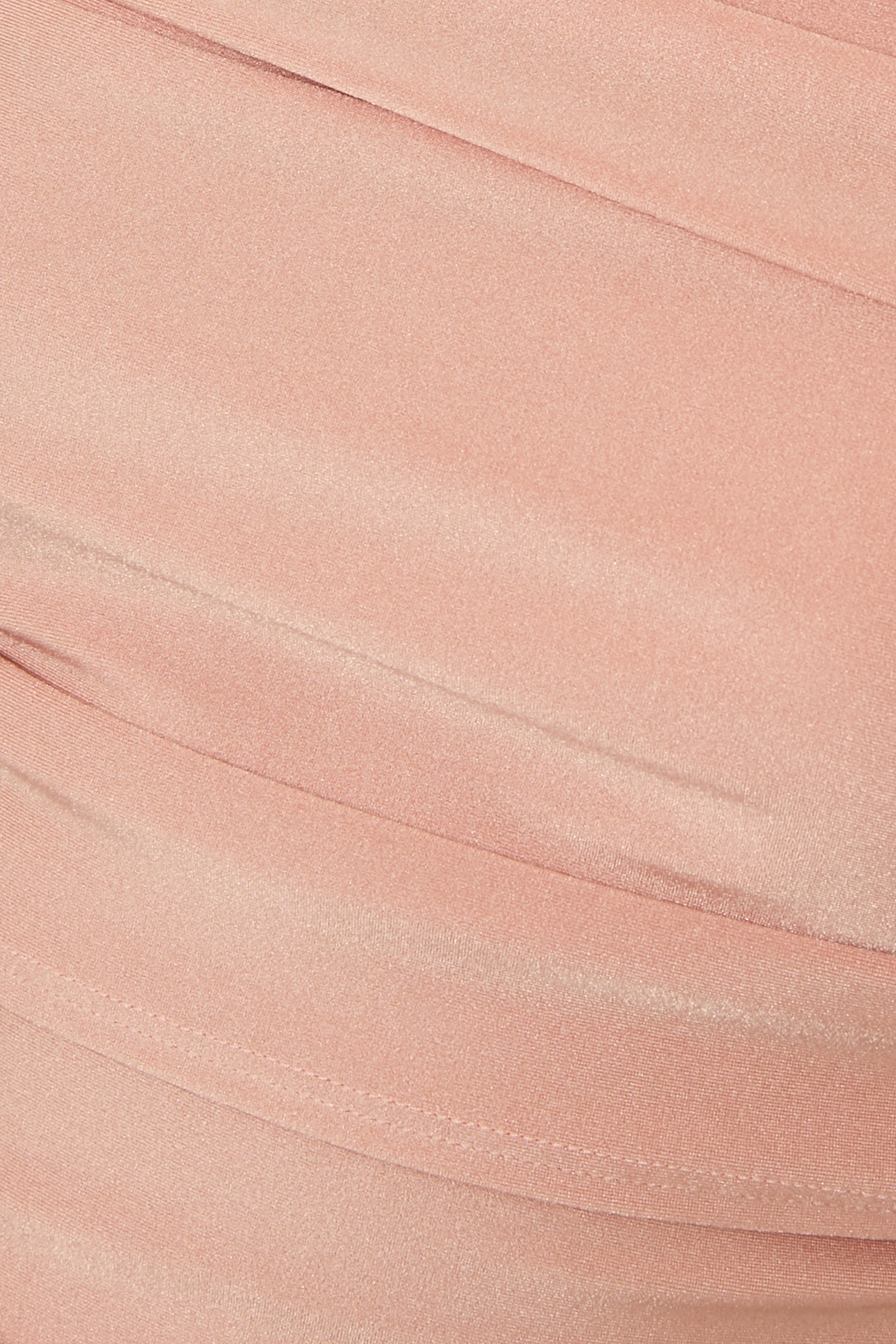 Shine Jersey Mock Neck Ruched Top 