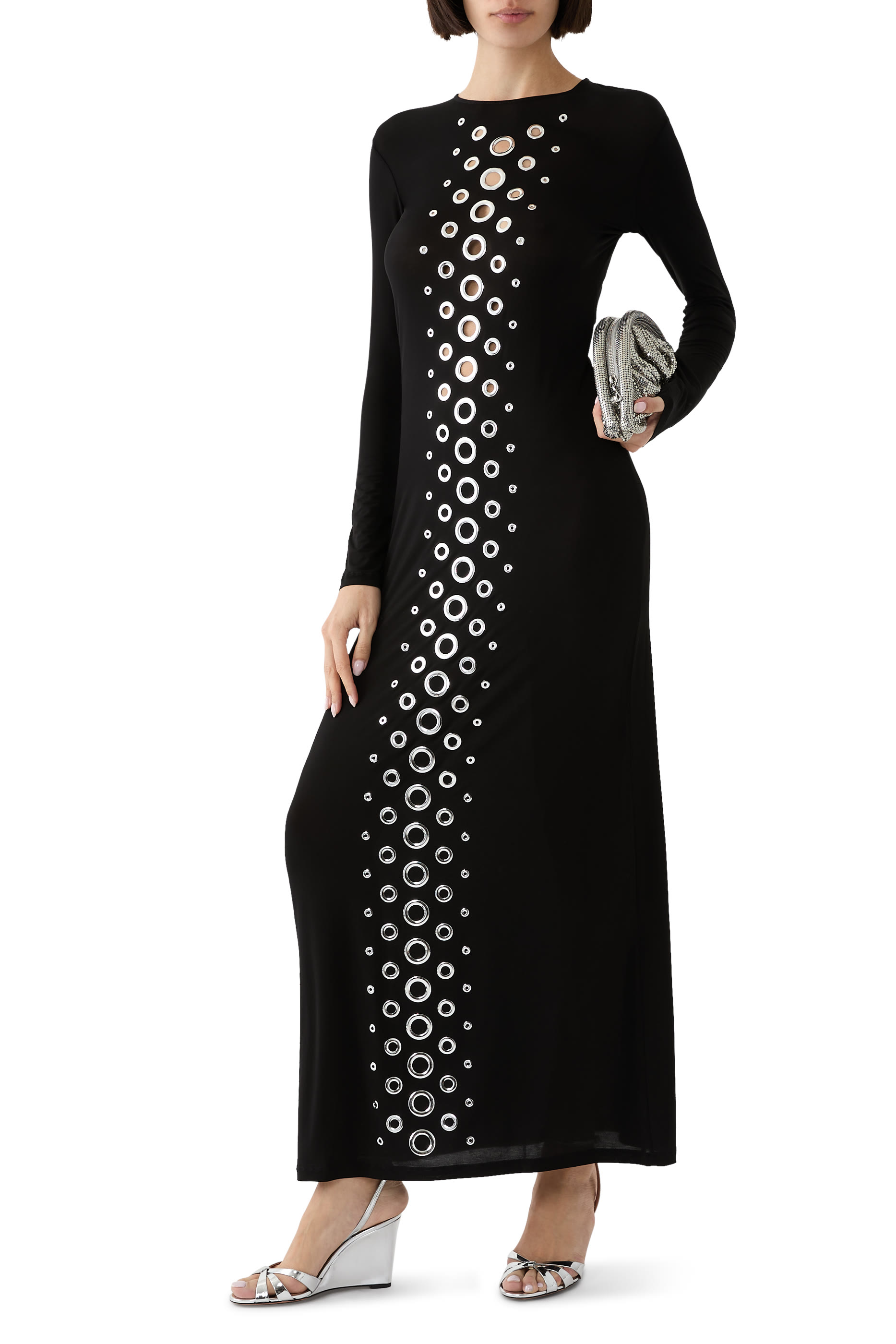 Tati 85 Mirrored Wedge Sandals