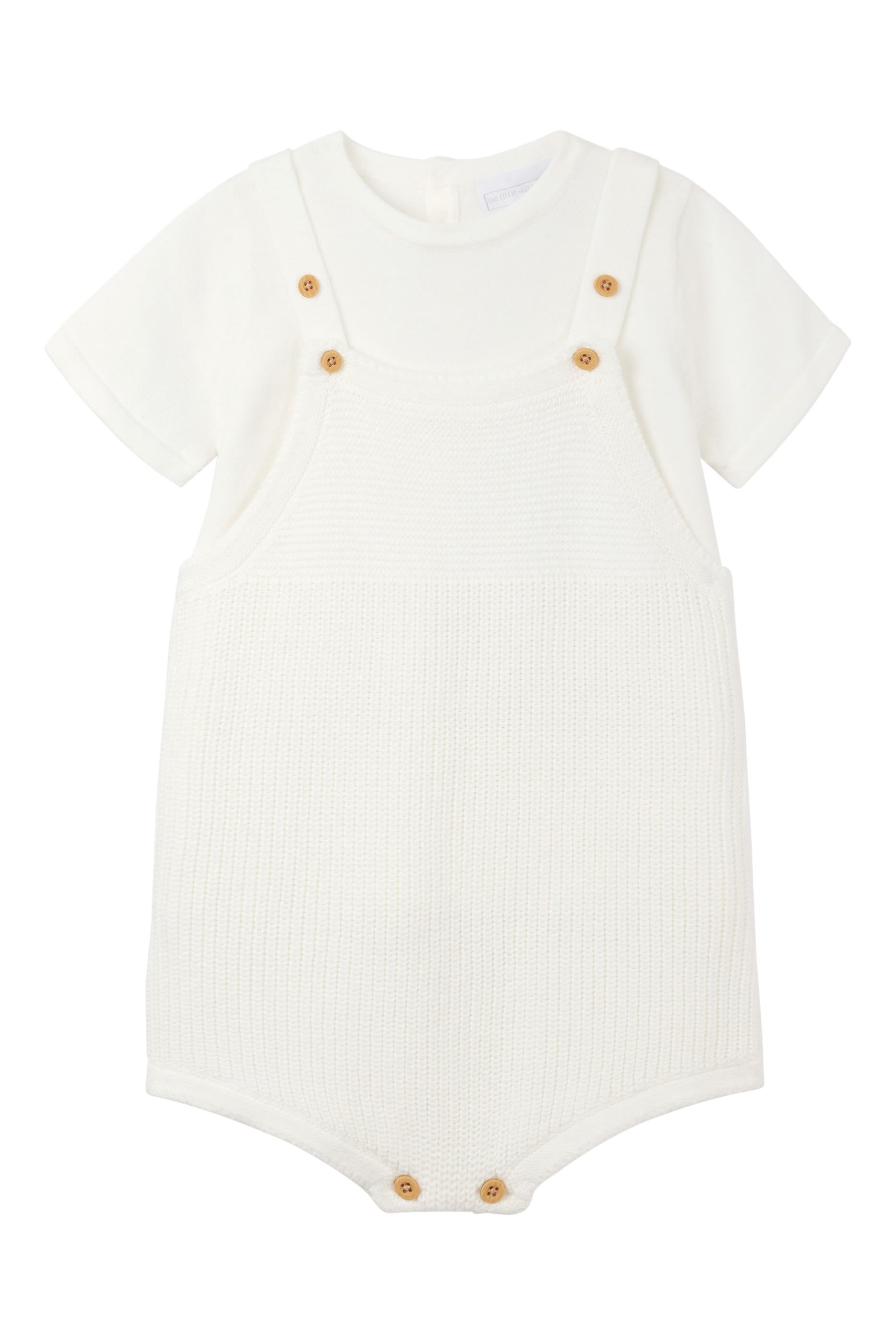 Kids Knitted Bubble Romper & T-Shirt Set