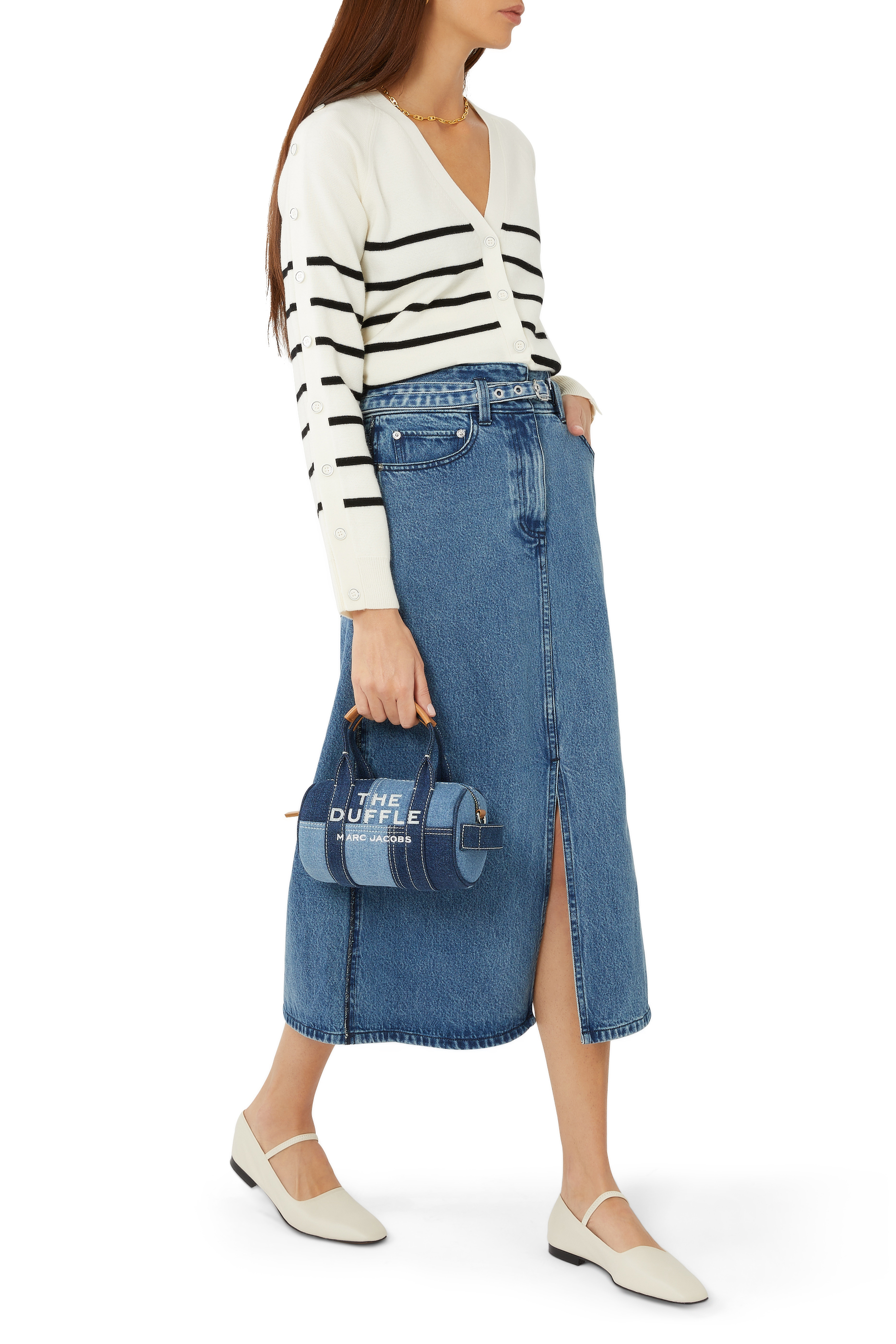 The Mini Duffle Bag in Denim
