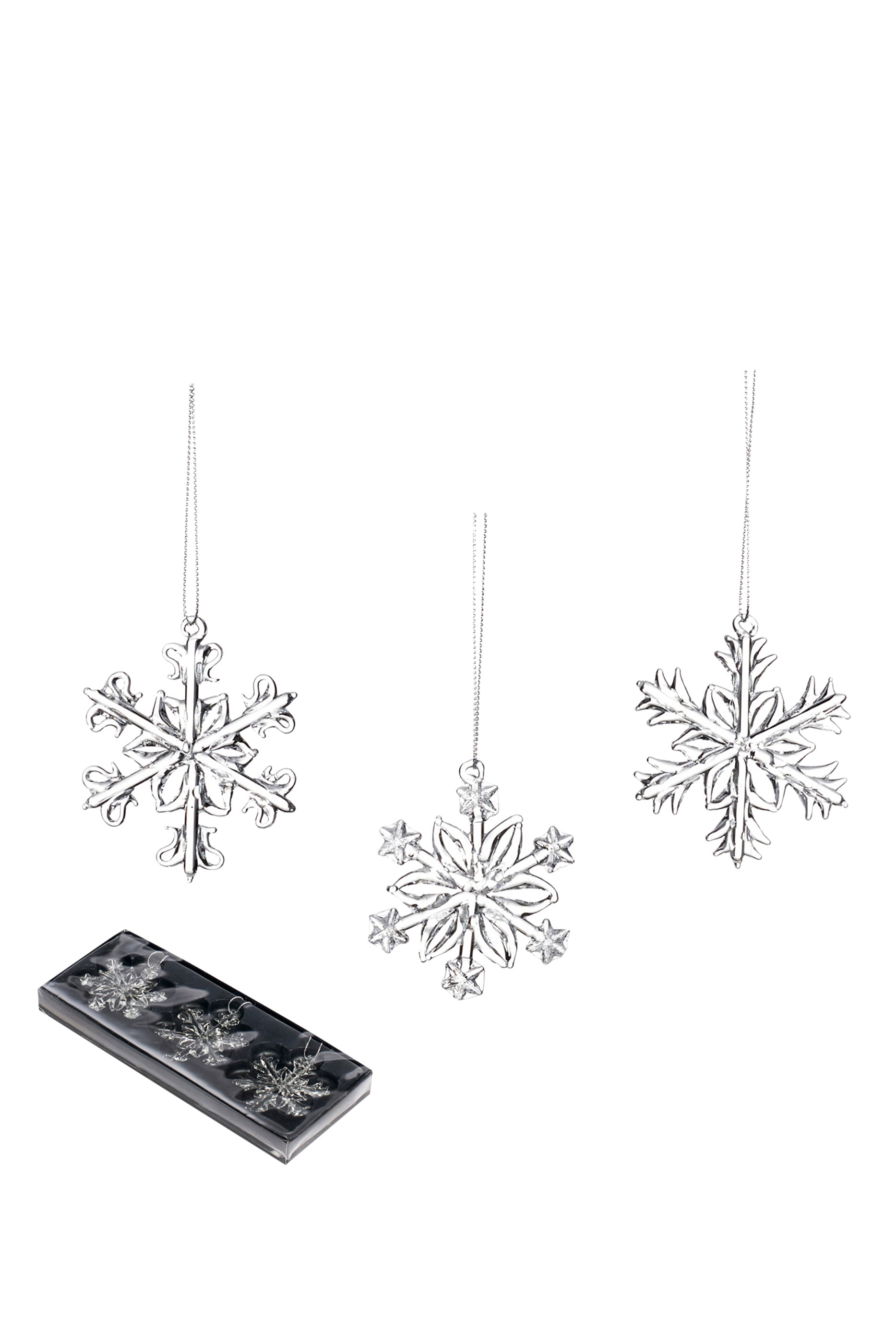 Snowflake Ornament - Set of 3