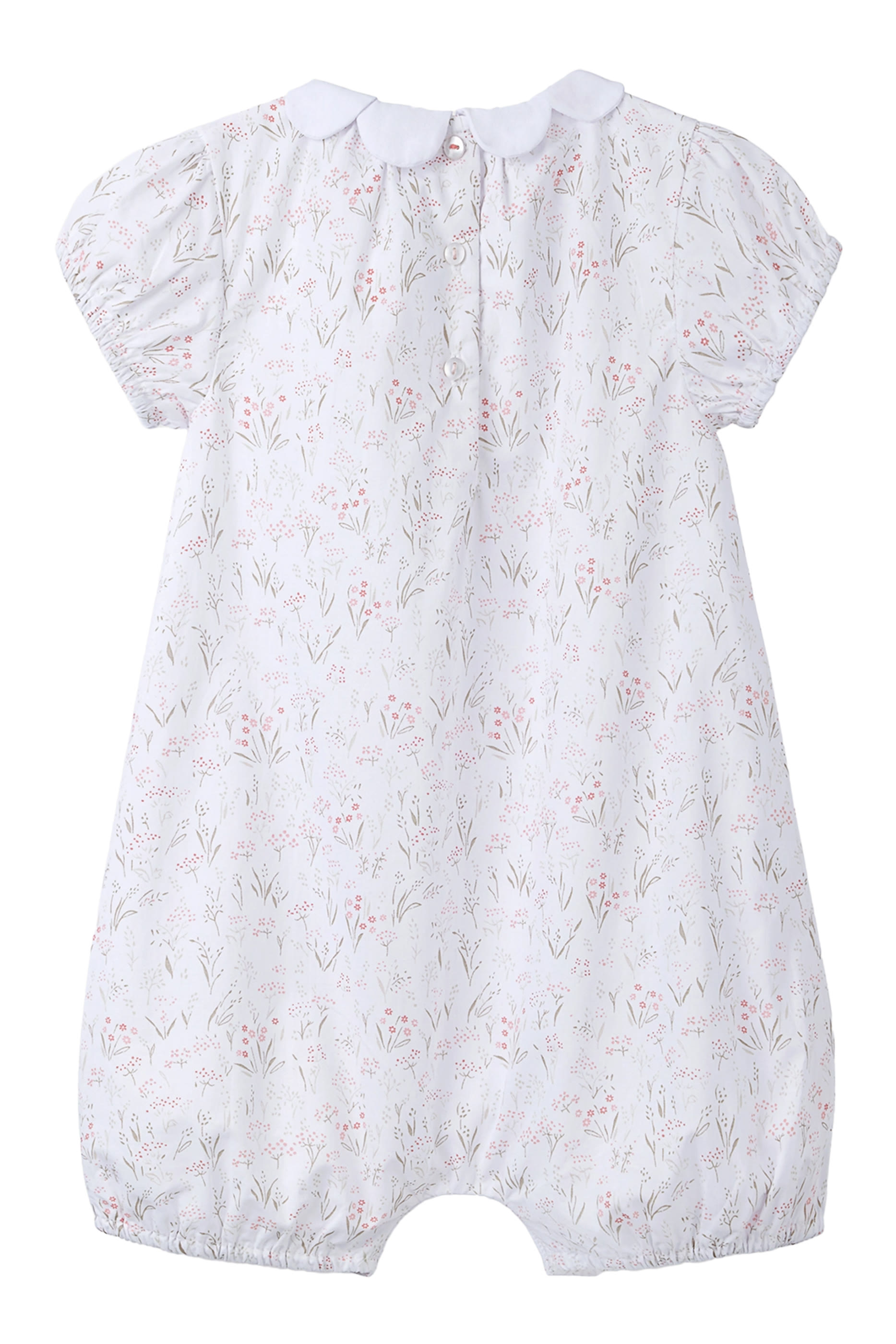 Kids Celine Floral Organic Cotton Petal Collar Shortie