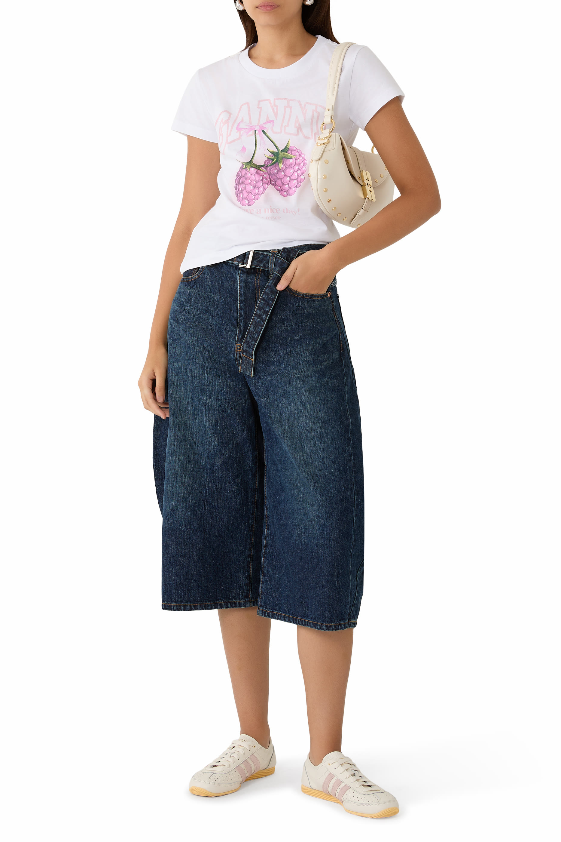 Raspberry Graphic Print T-Shirt