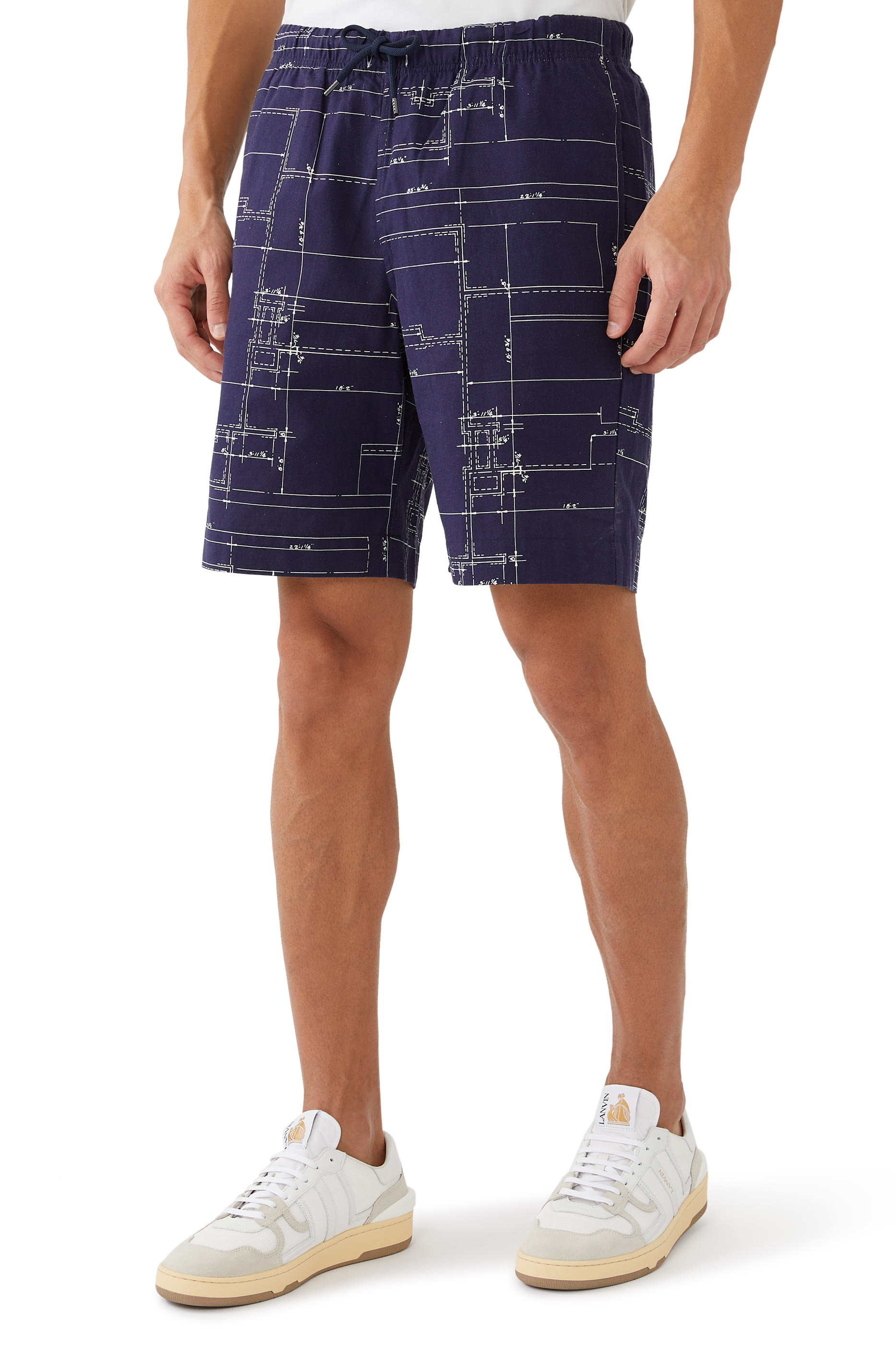 Printed Cotton Shorts