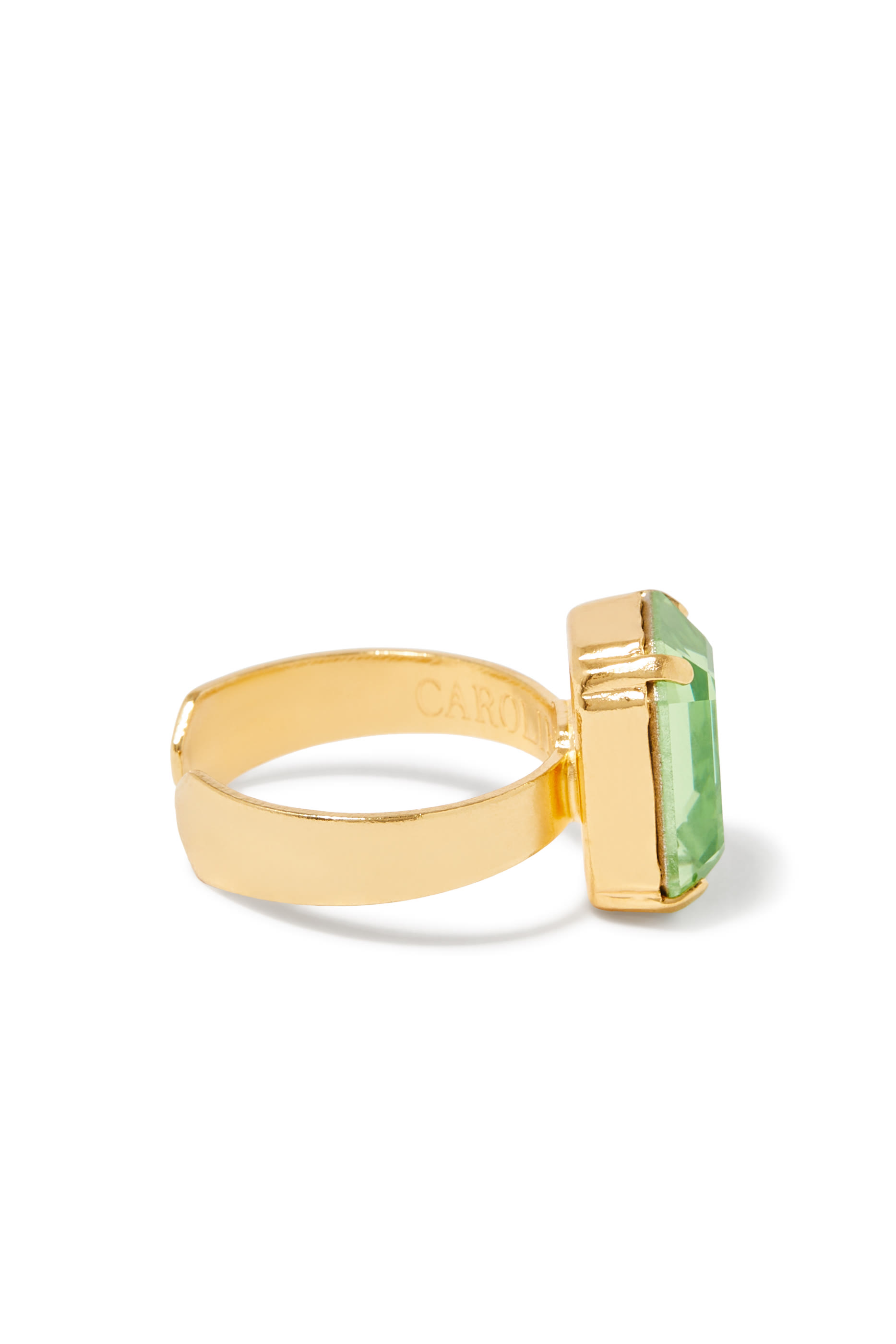 Lydia Ring, 18k Gold-Plated Metal & Swarovski Crystal