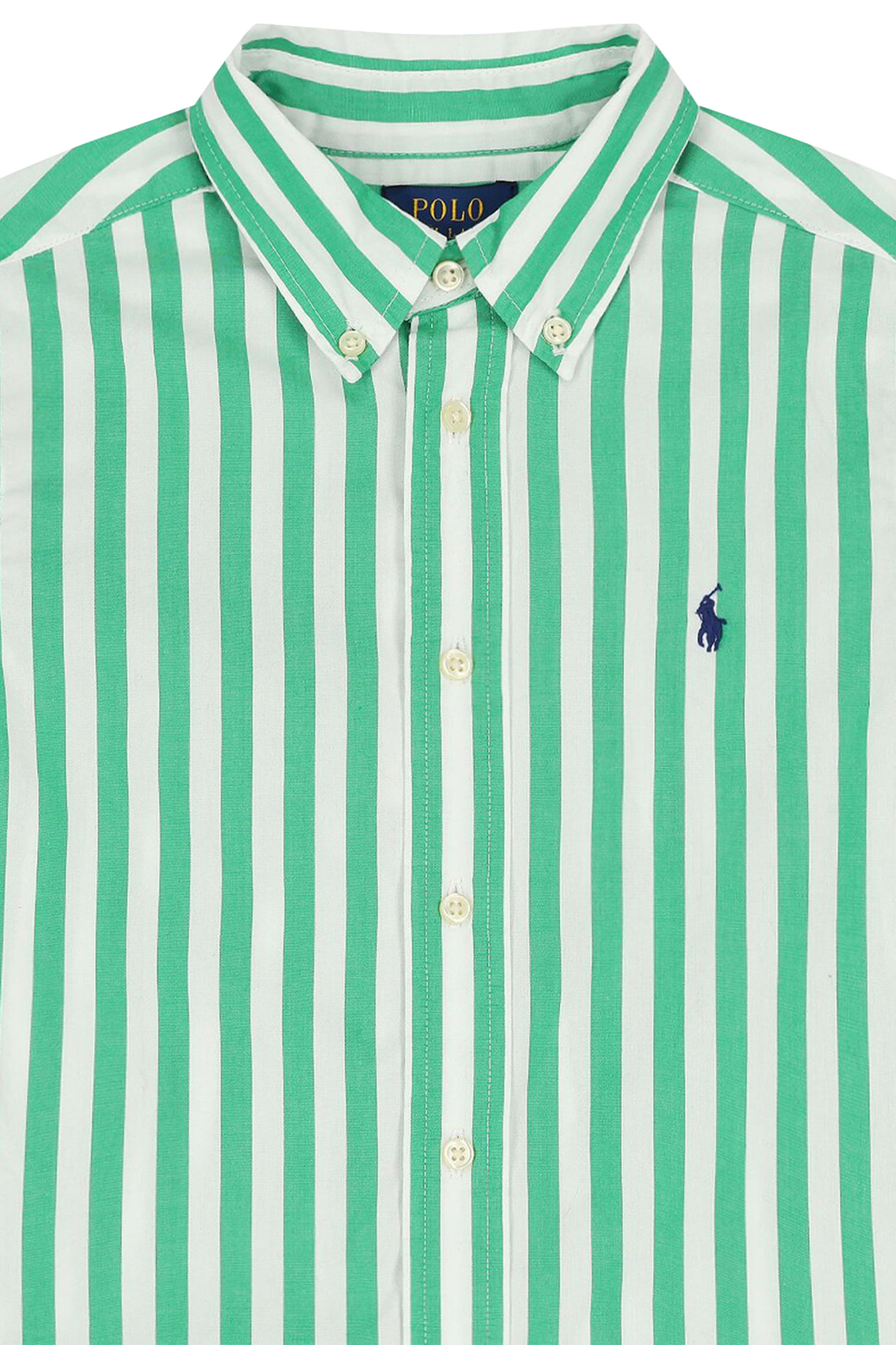 Kids Striped Cotton Poplin Shirt