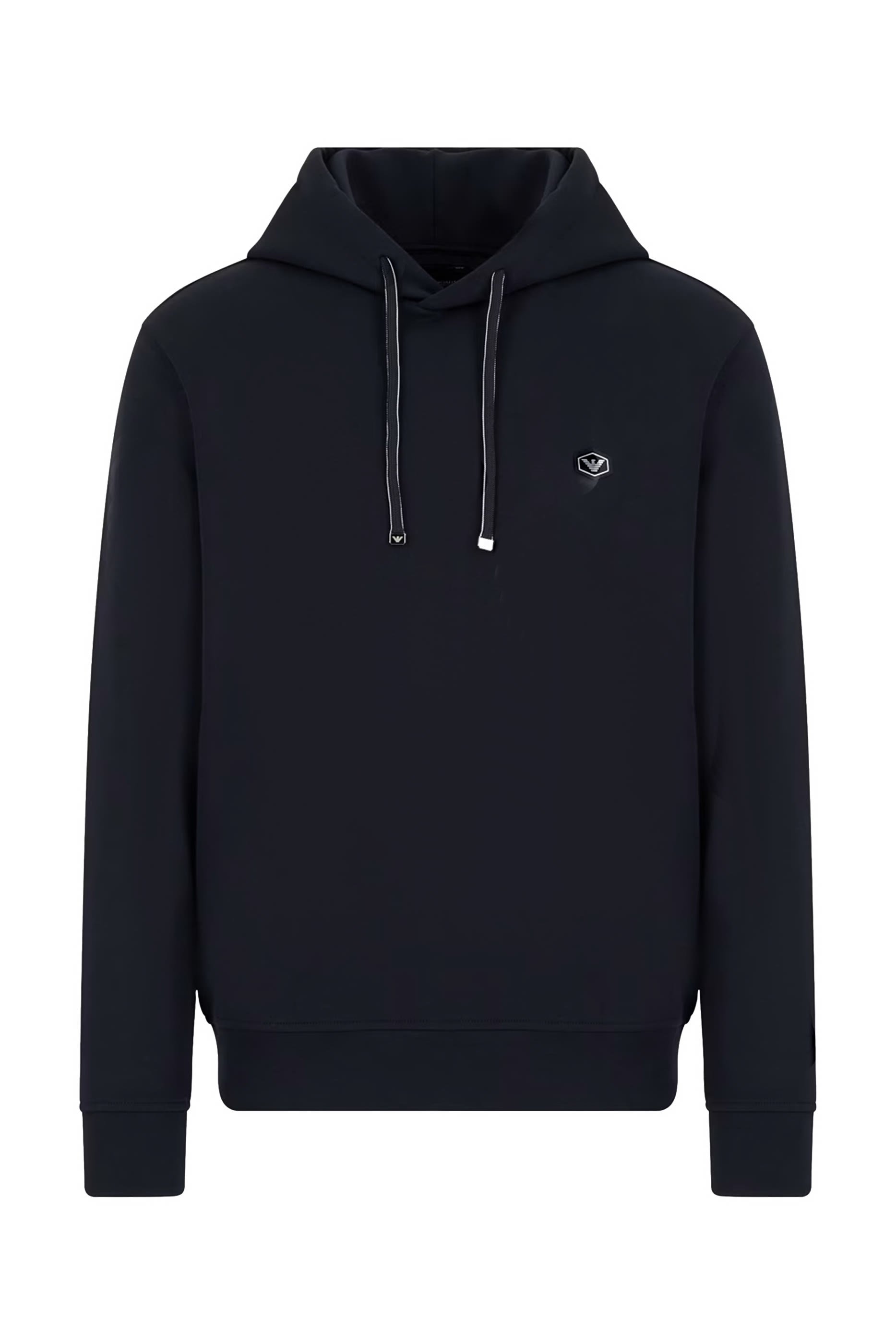 Micro Logo Patch Hooded Sweatshirt