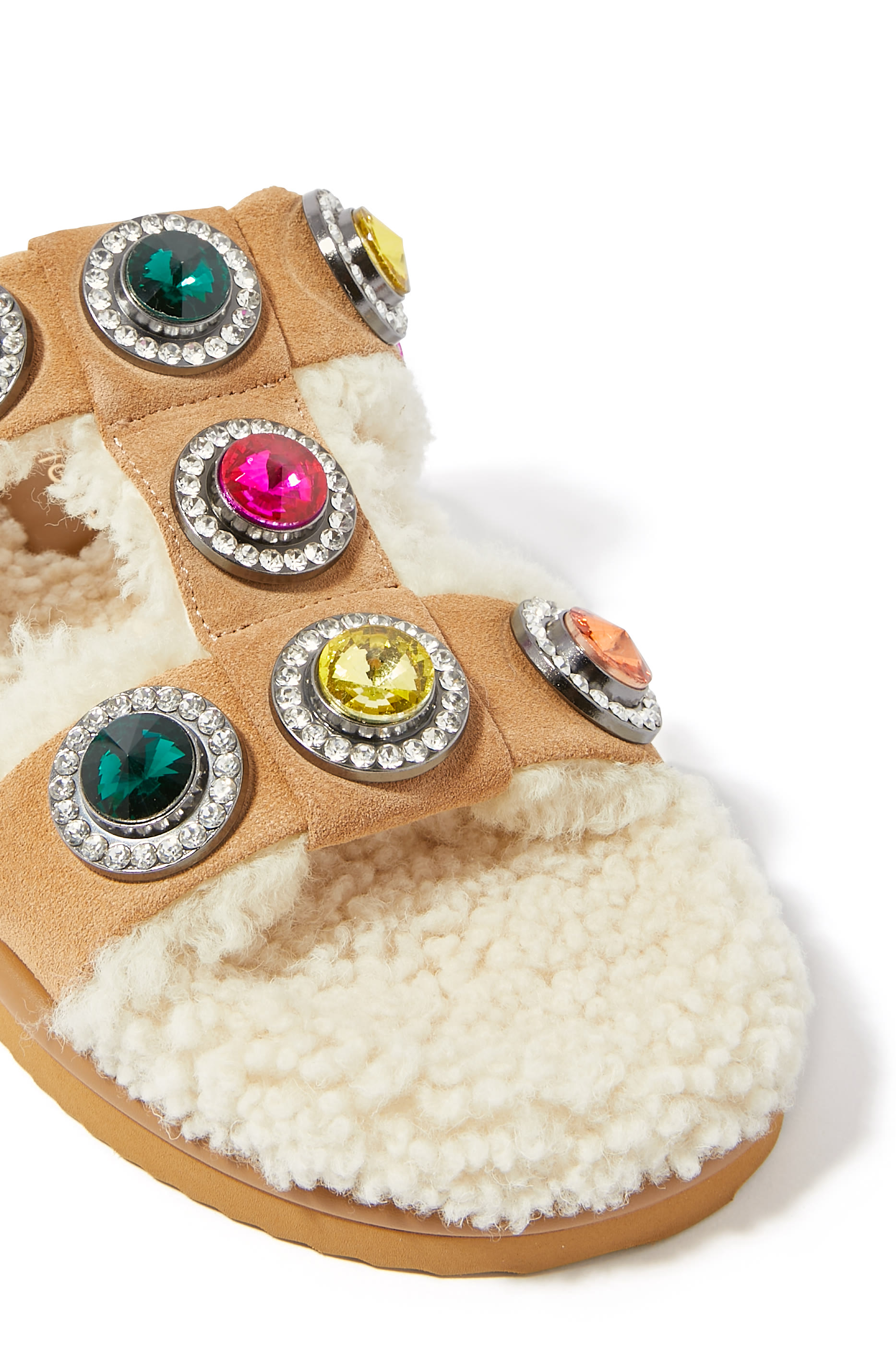 Orson Crystal Teddy Sandals