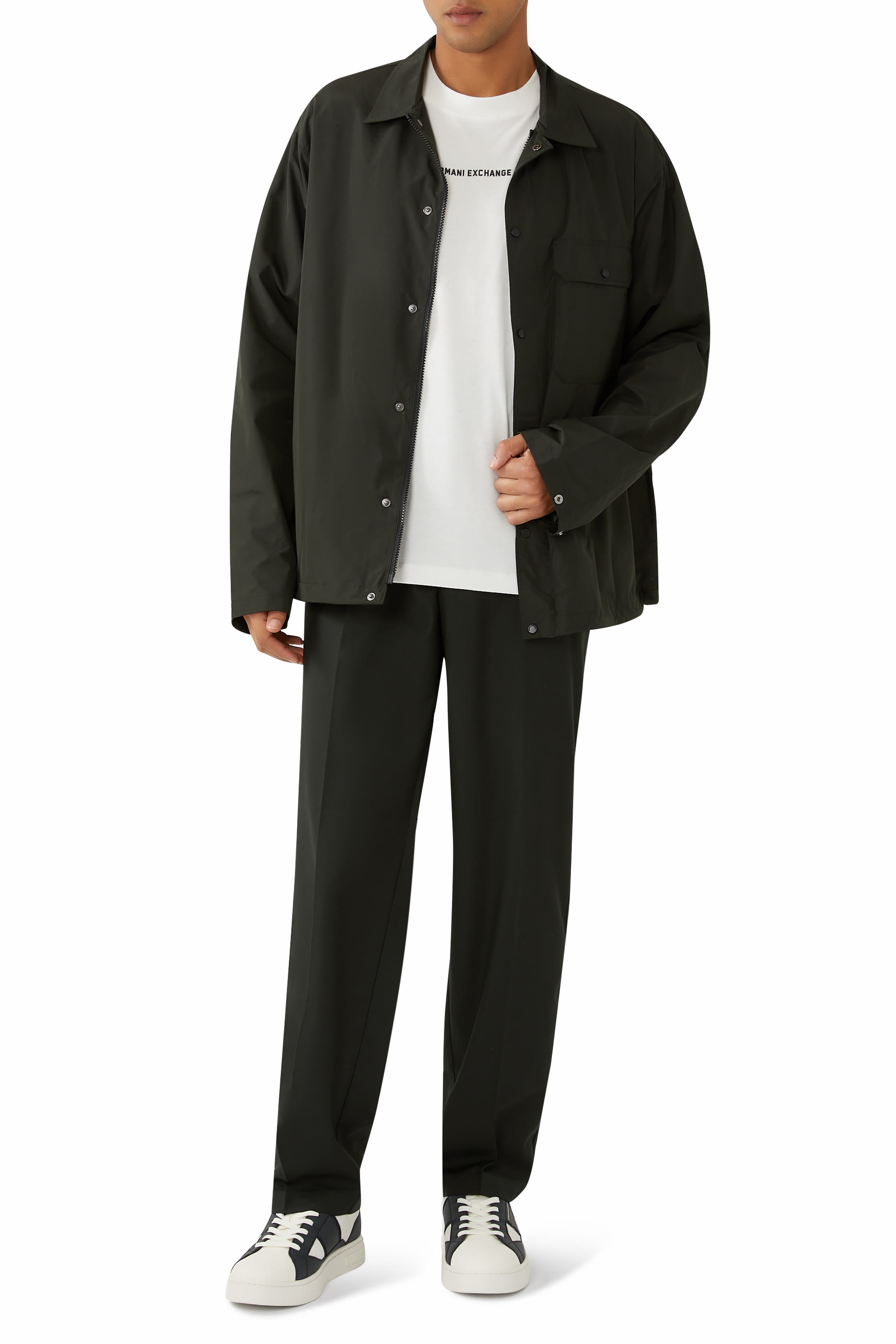 Logo-Print Front and Back T-Shirt