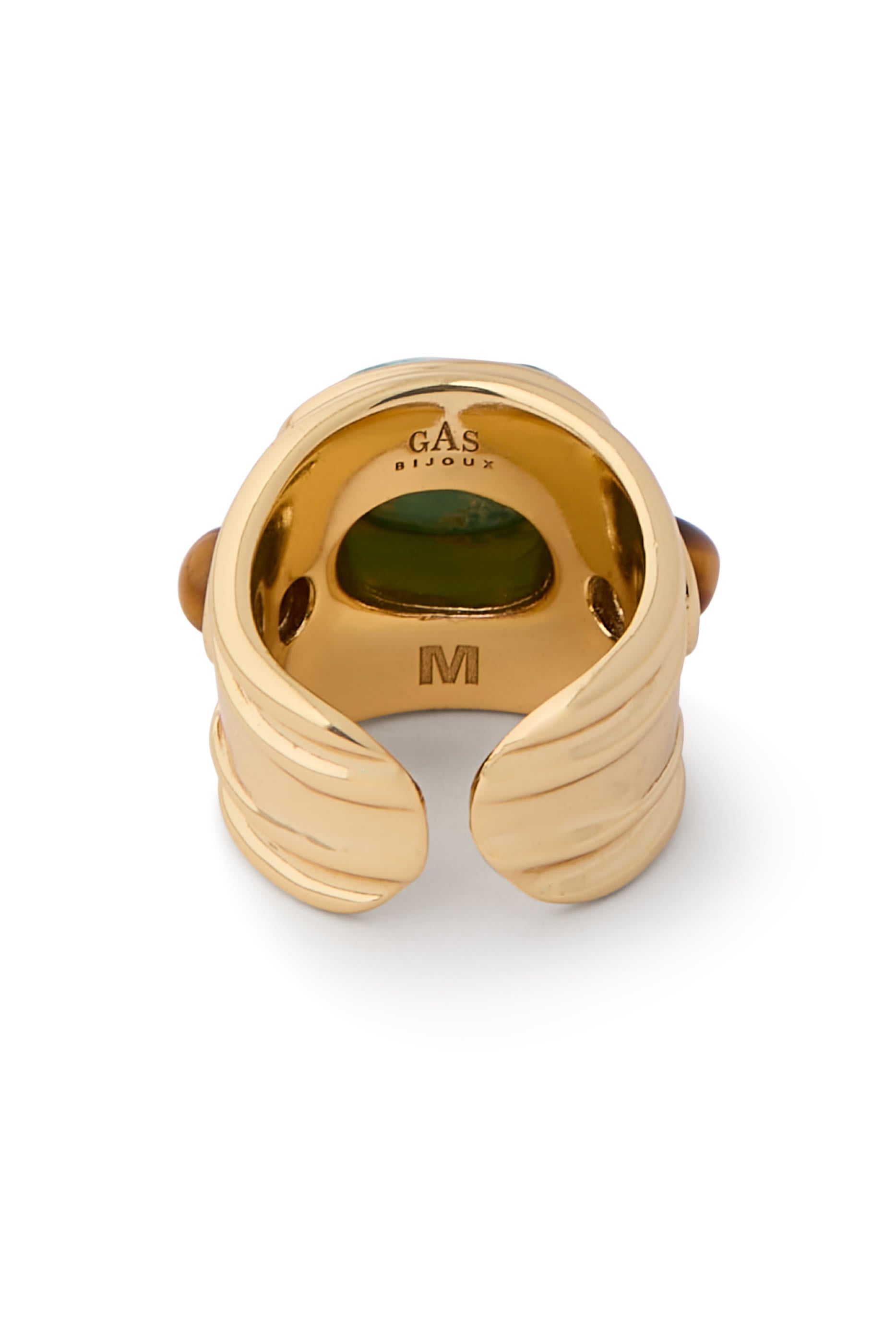 Simone Ring, Gold-Plated Brass