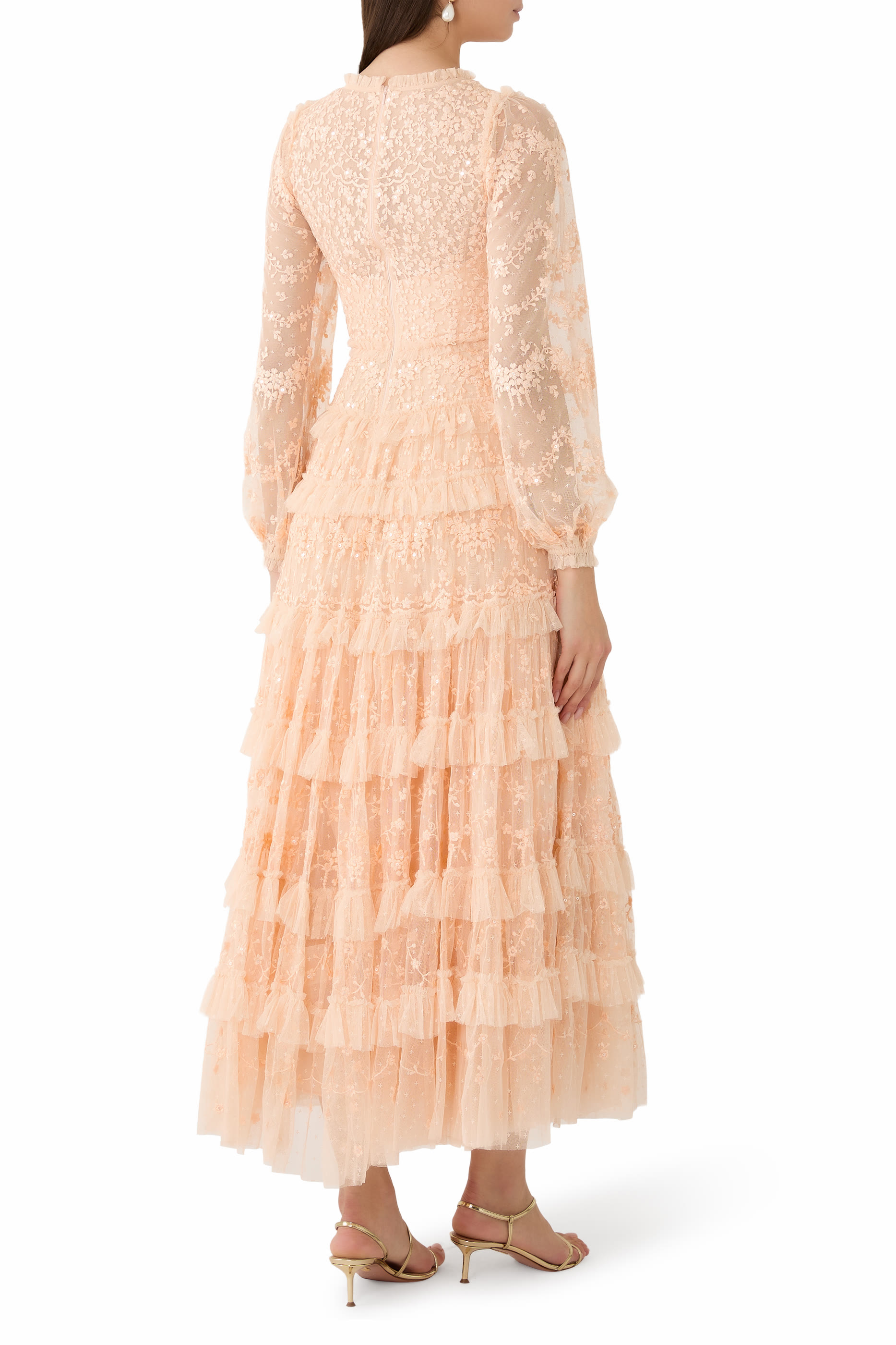 Blossom Lace Ankle Gown