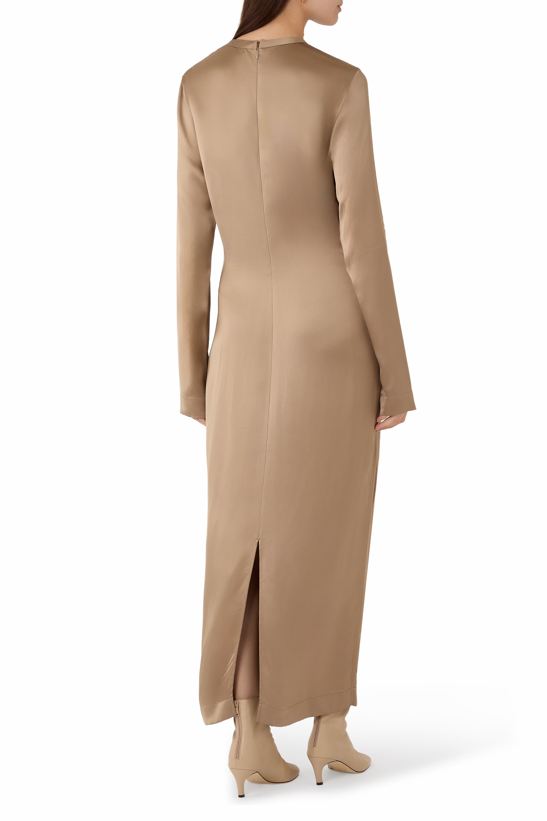 Long Satin Dress