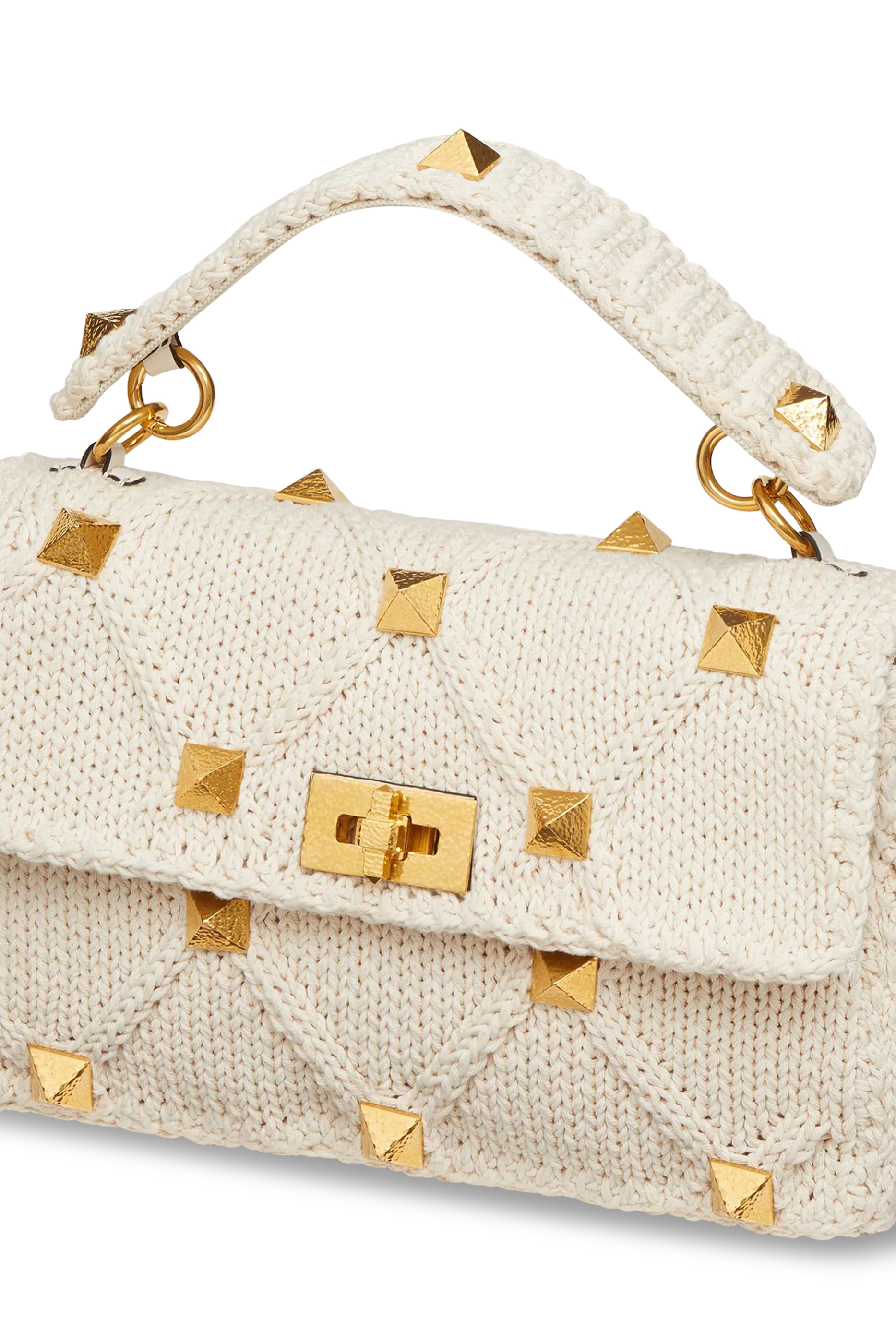  Roman Stud Knitted Bag