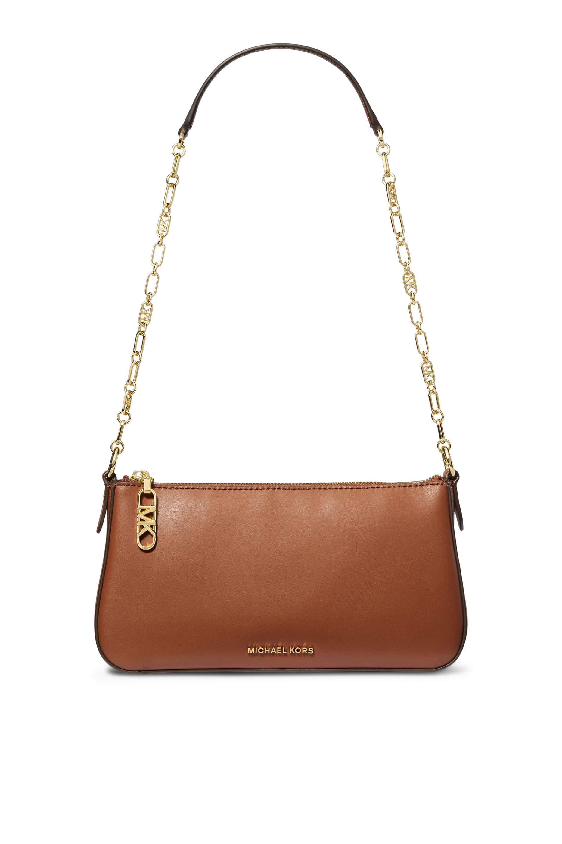 Empire Medium Leather Chain-Link Pochette