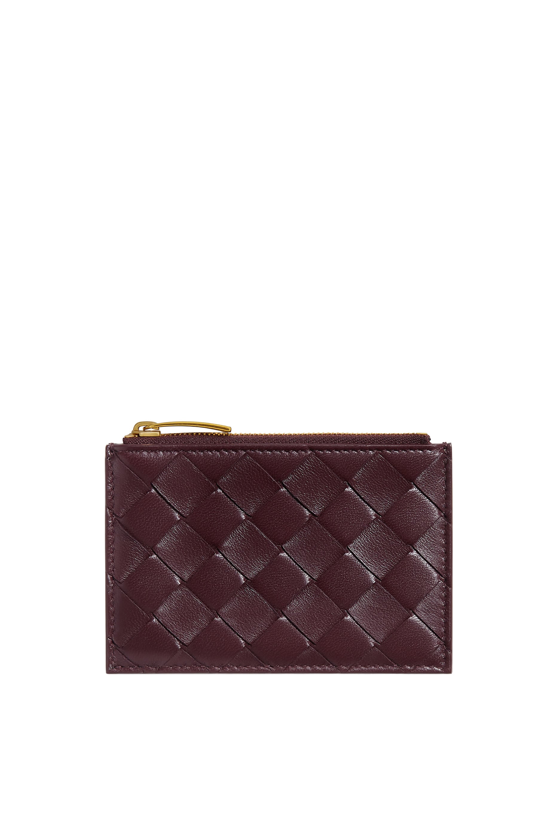 Intrecciato Zipped Card Case