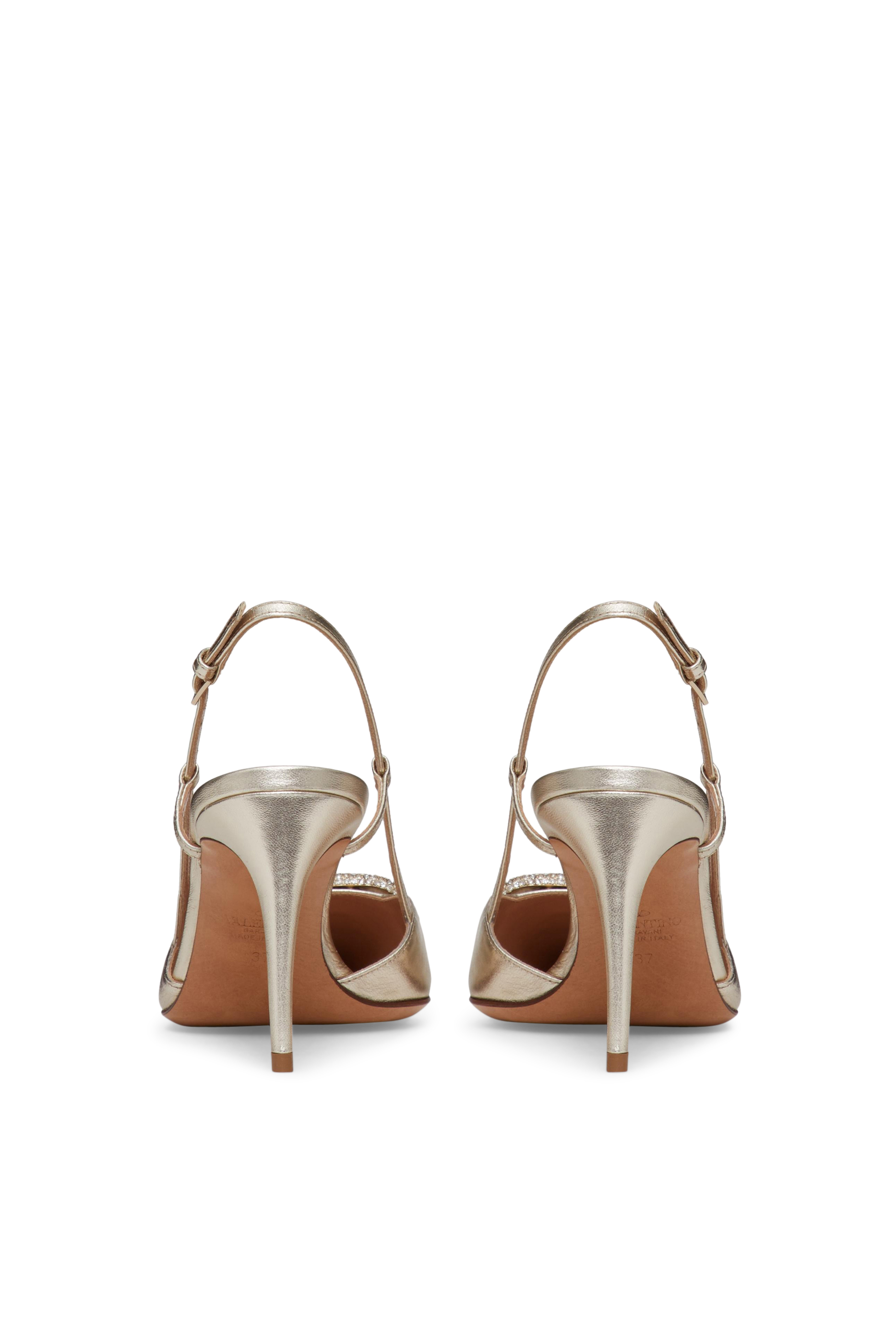 Valentino Garavani 80 V Logo Slingback Pumps