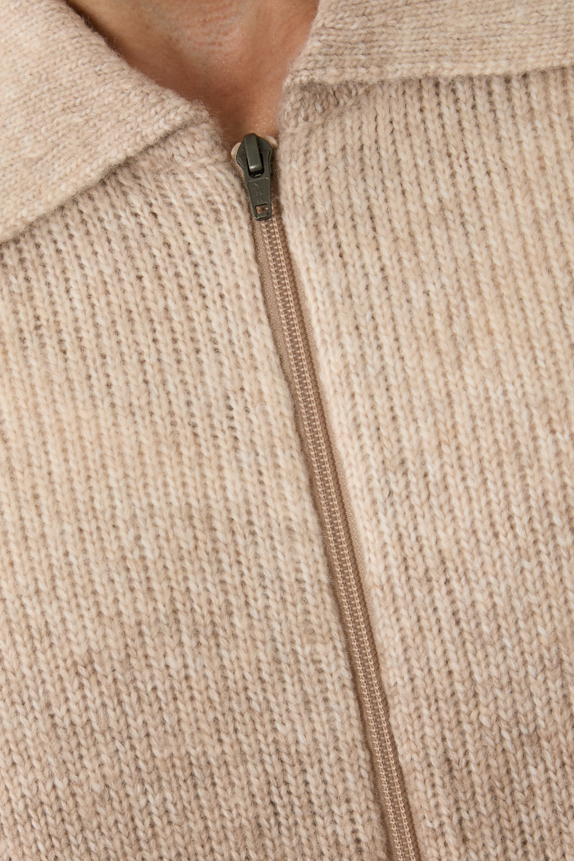 Gannon Gradient Zipper Cardigan 