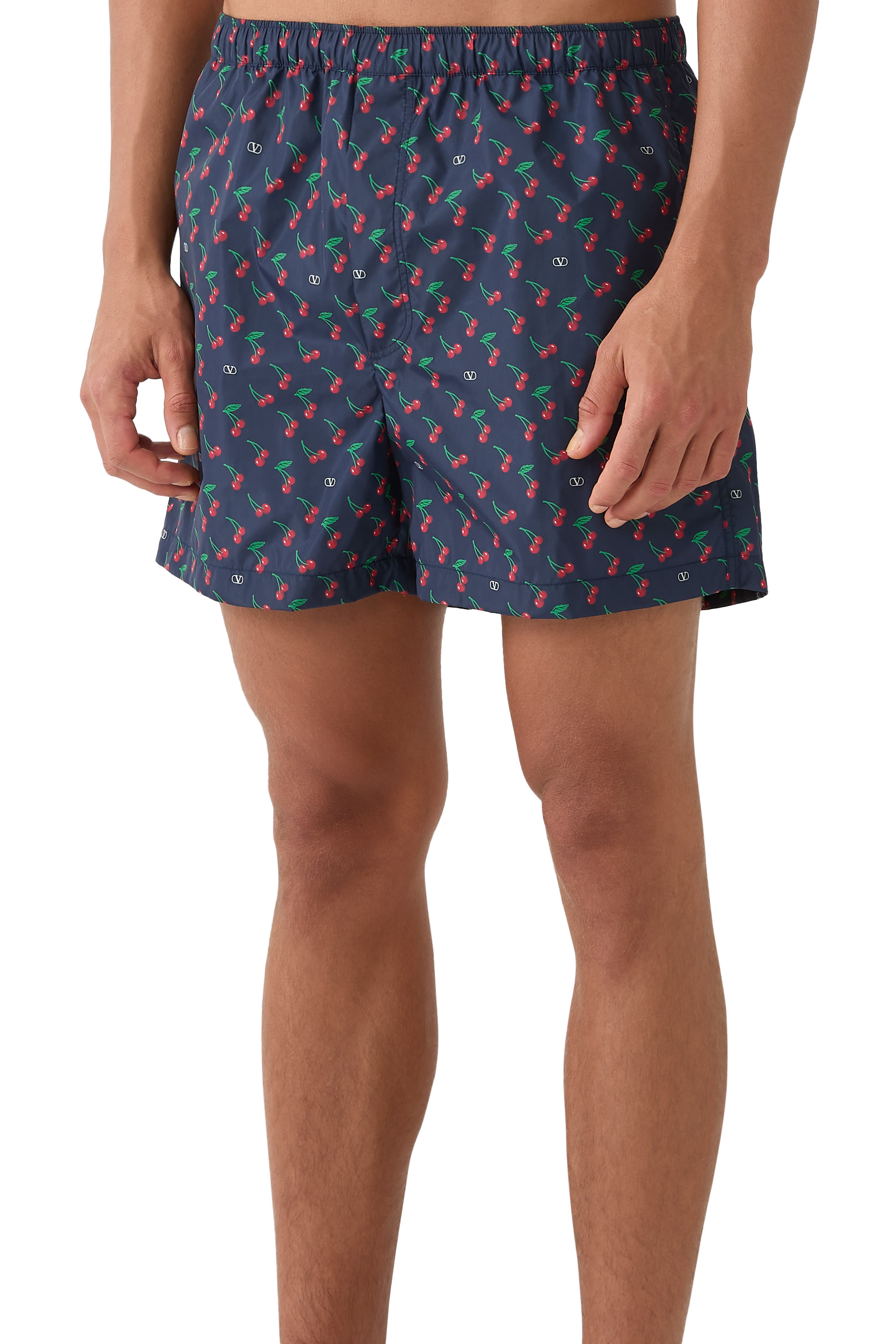 Cherryfic Print Nylon Swimsuit