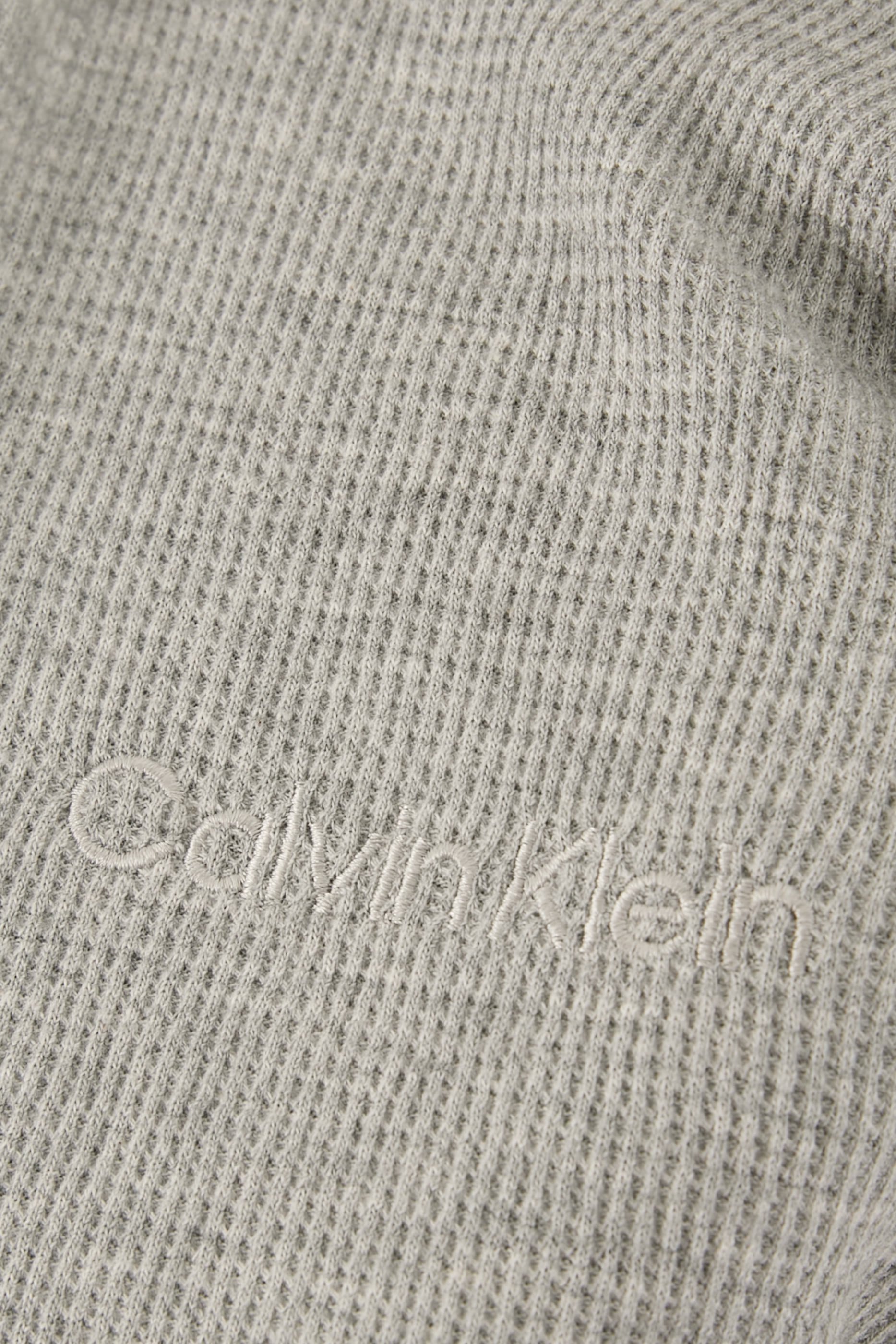 Waffle Knit Henley Sleep T-Shirt