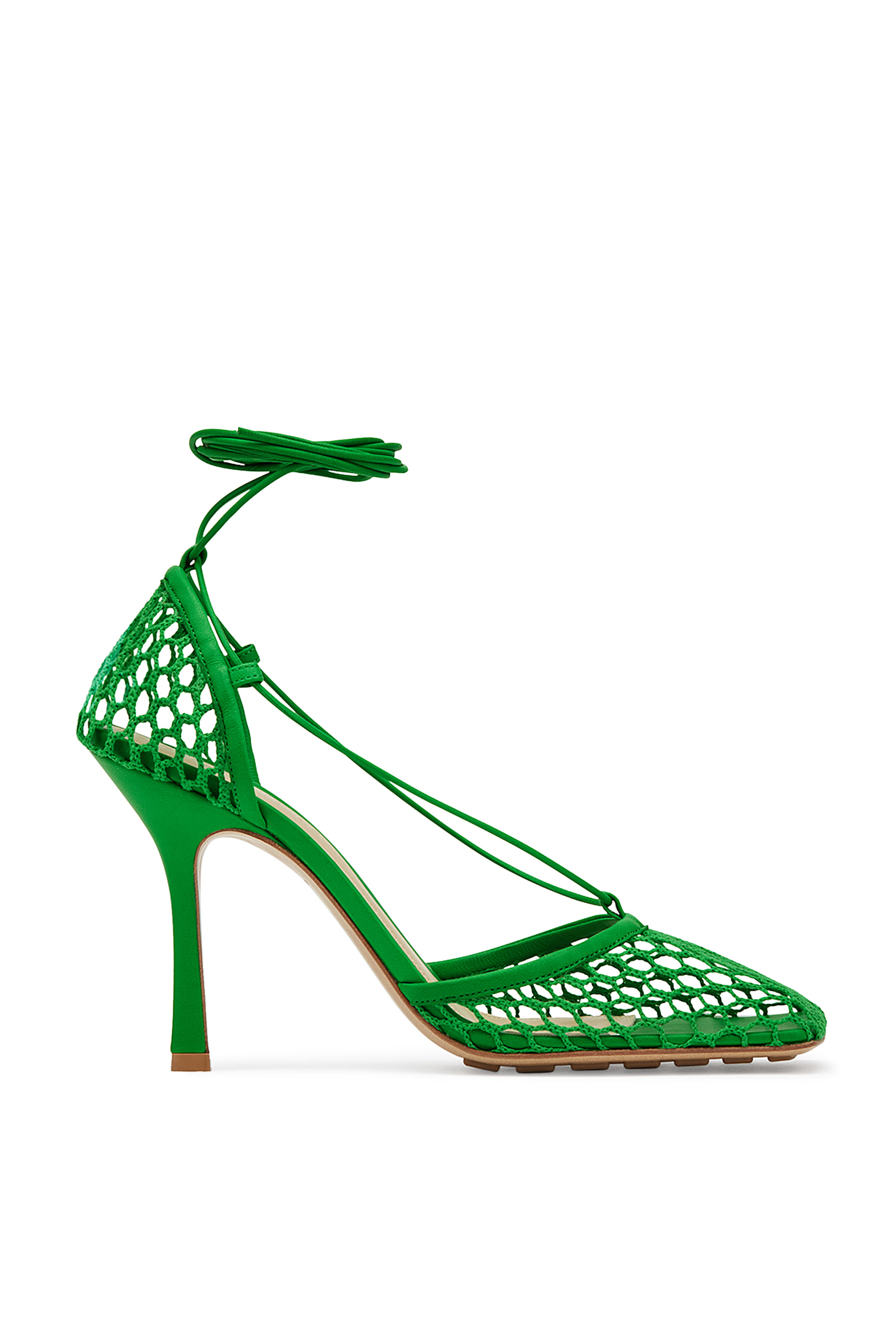 Mesh Leather Sandals