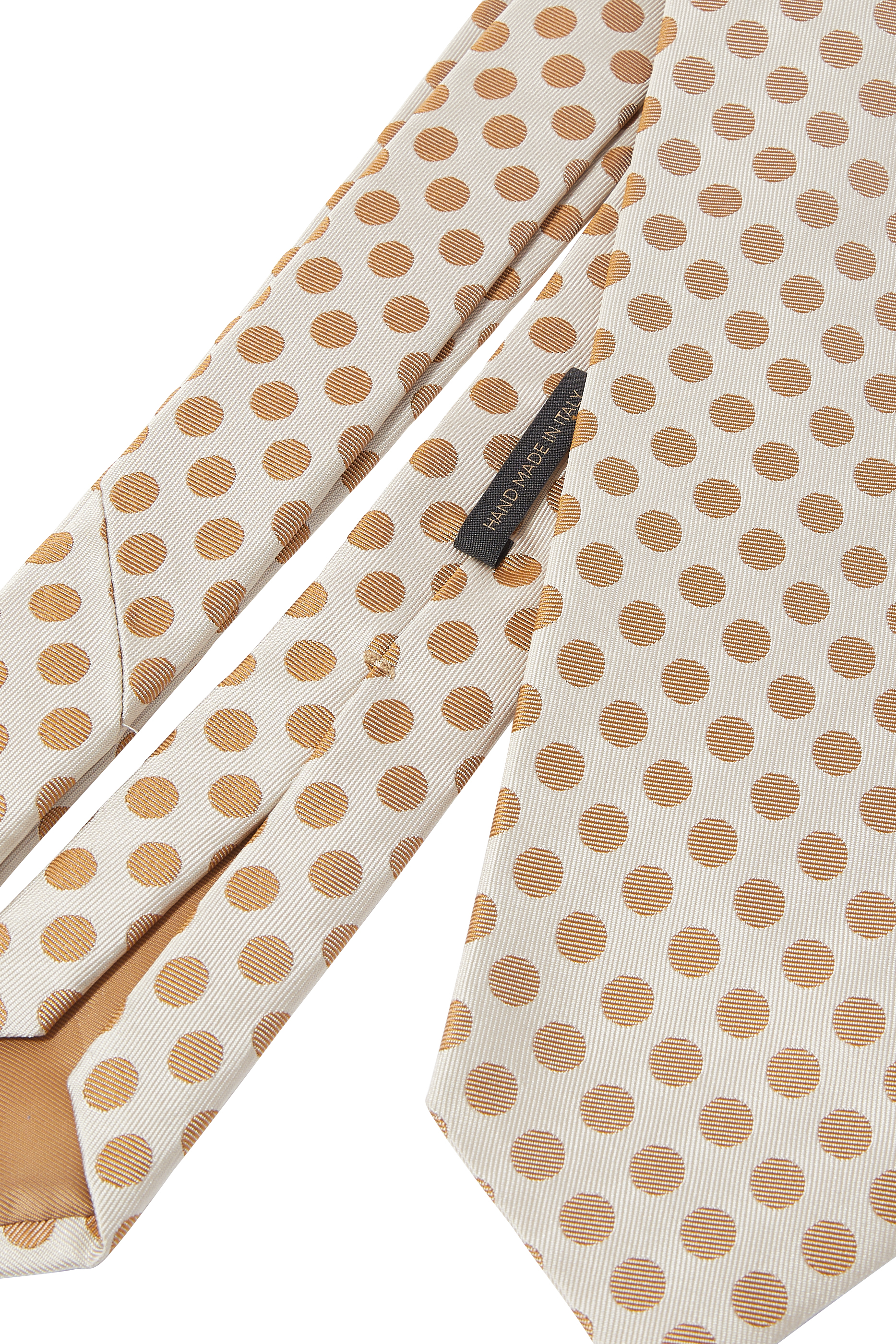 Silk-Jacquard Tie With Dot Motif