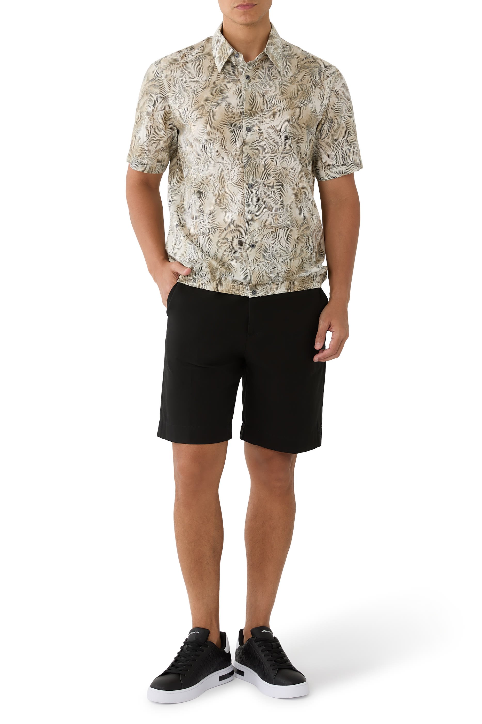 Hidden Button Placket Shirt