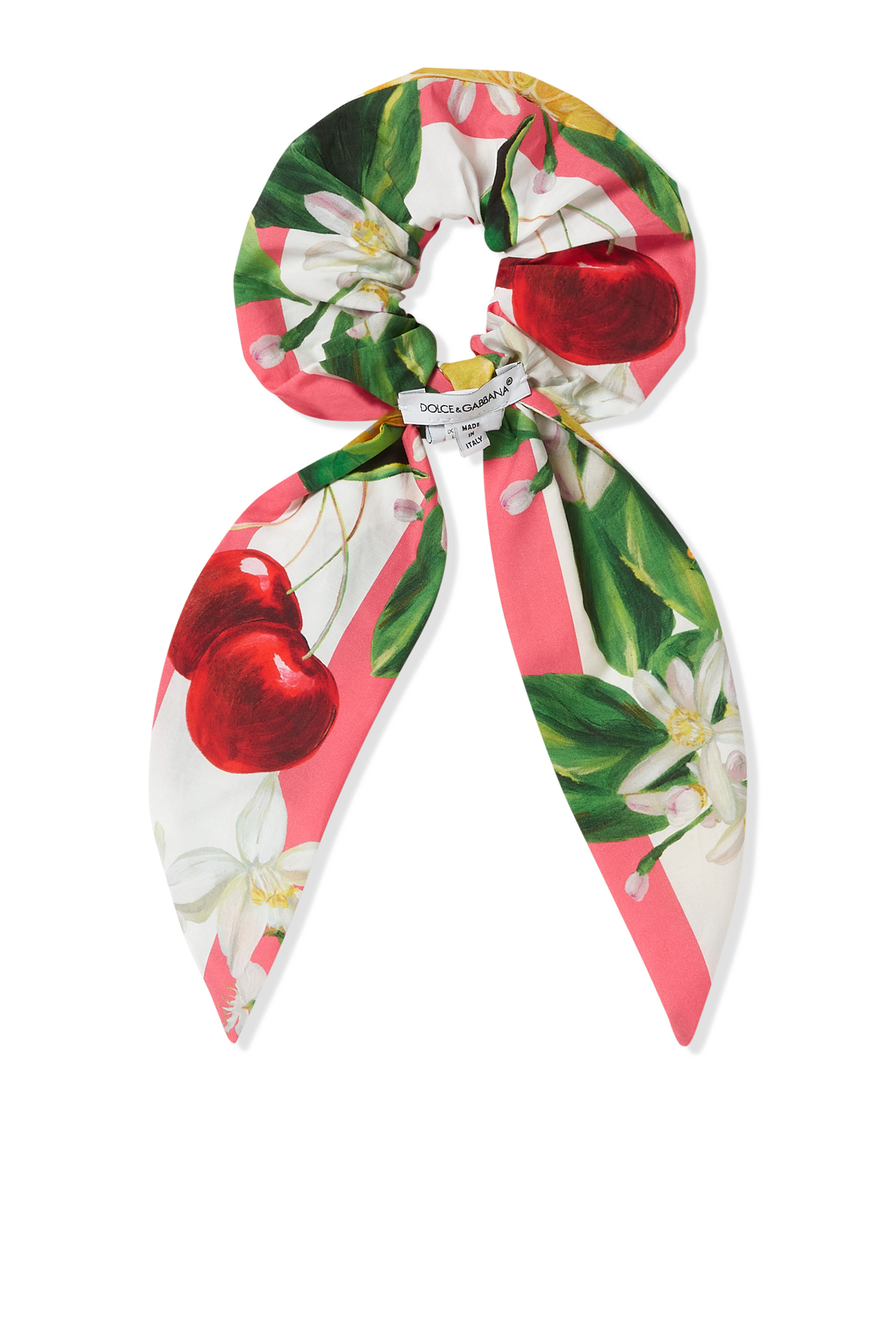 Kids Floral & Fruit-Print Scrunchie