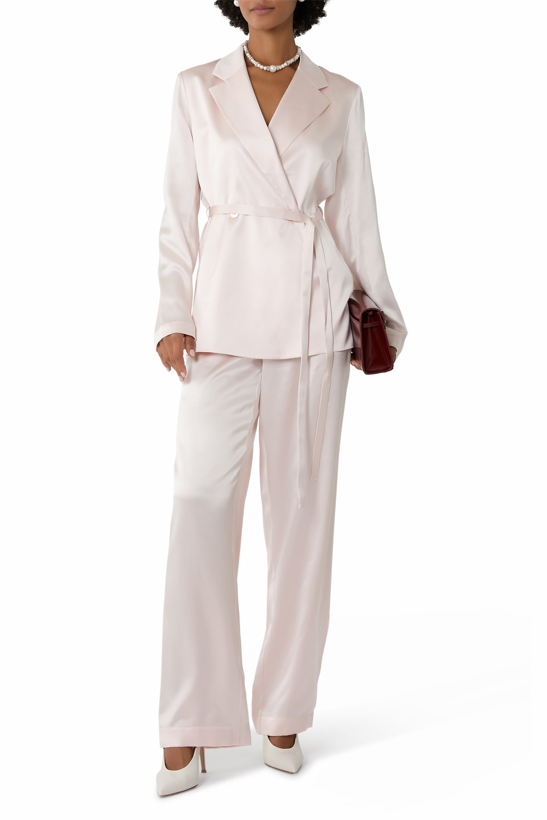 Sahel Silk Satin Trousers