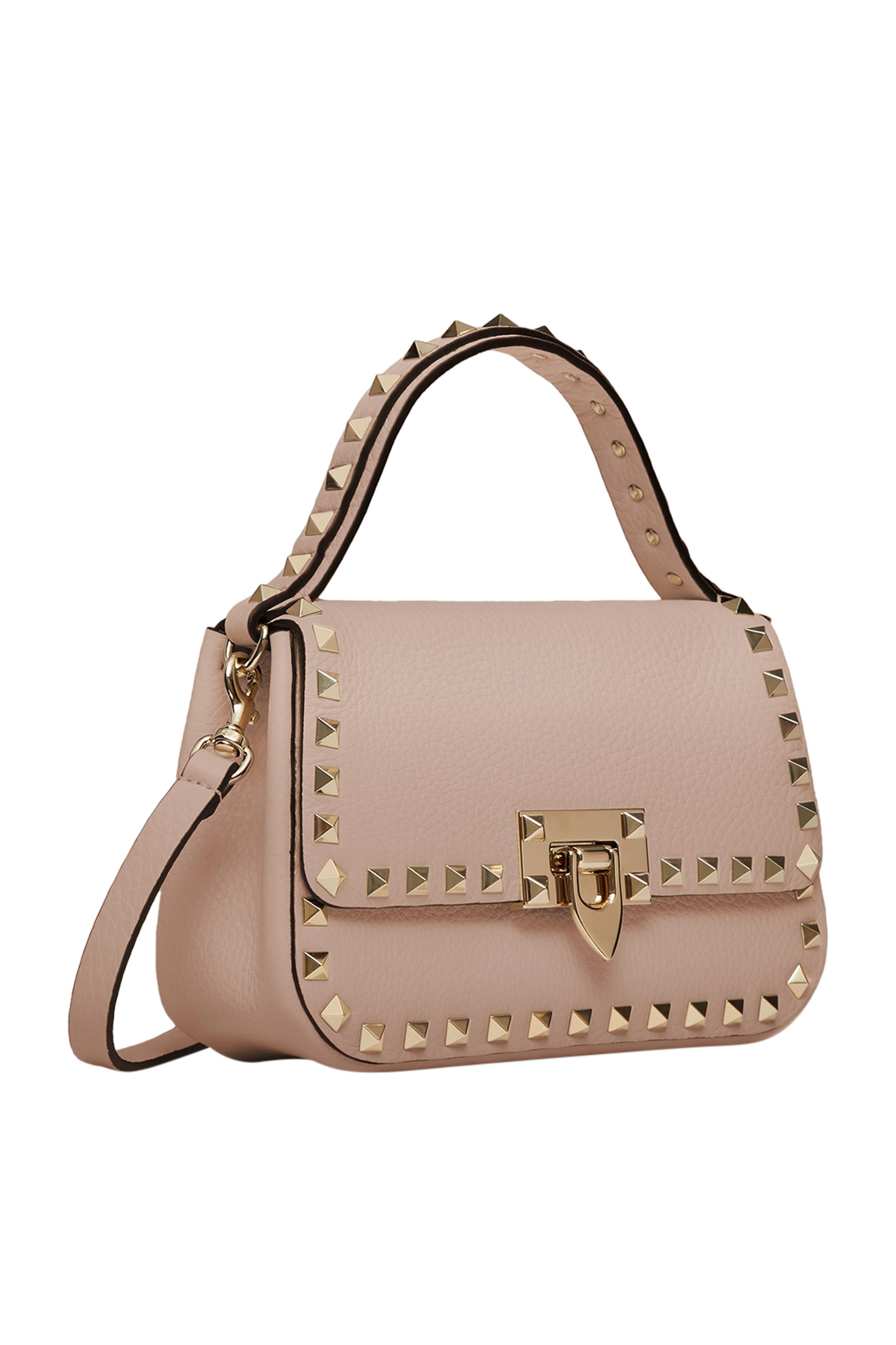 Valentino Garavani Small Rockstud Top Handle Bag
