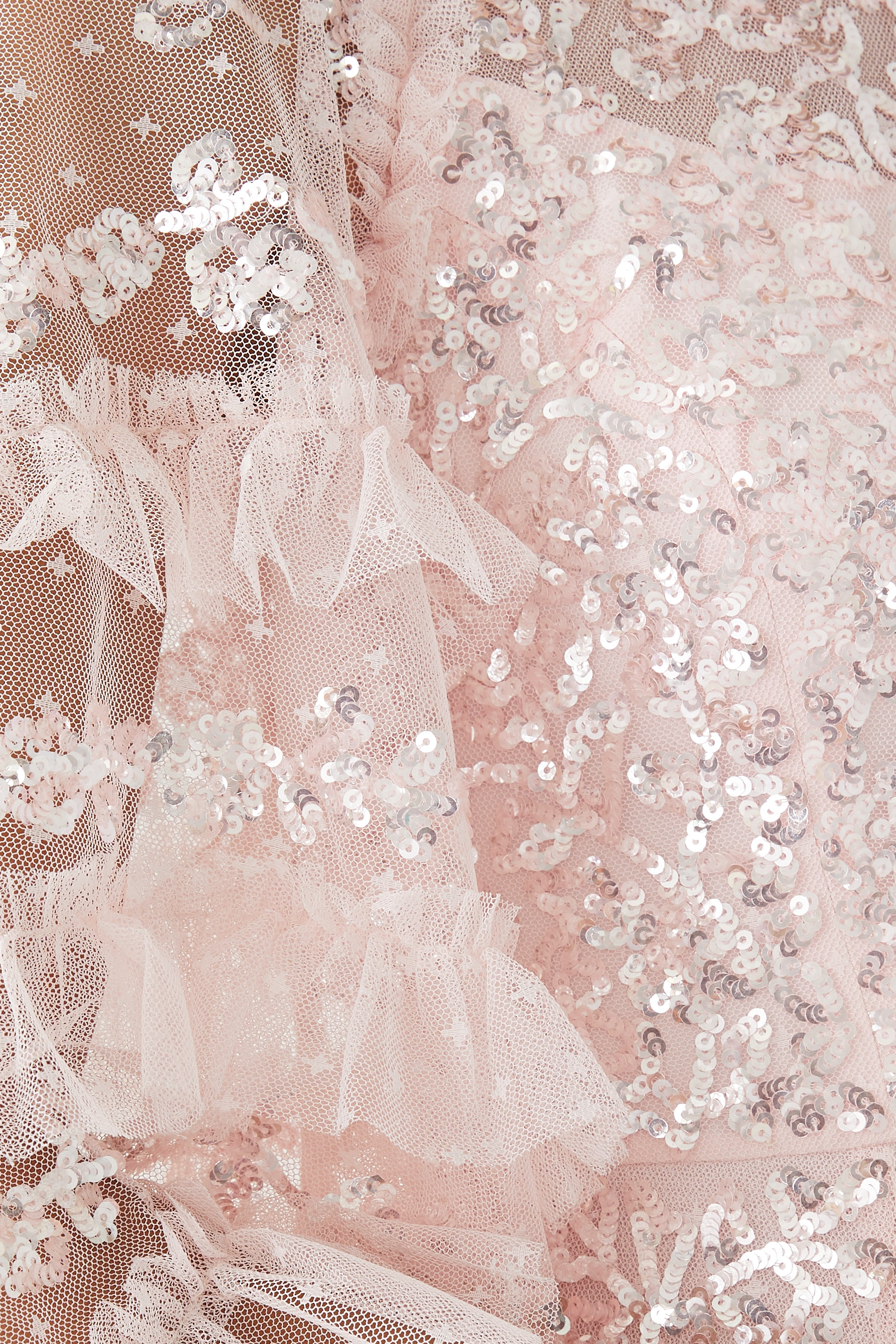 Floral Lace Round Neck Ankle Gown