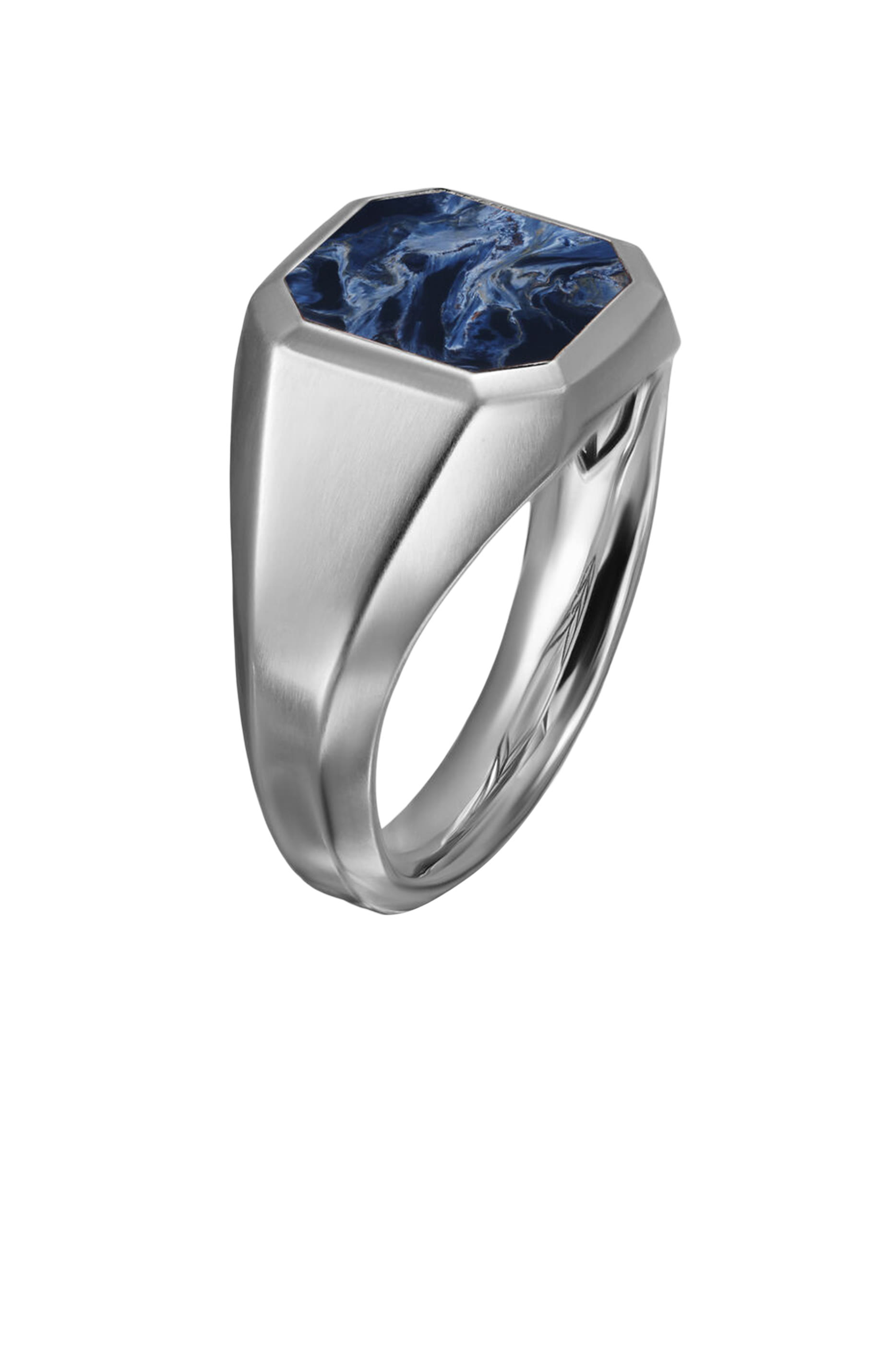 Streamline&reg; Signet Ring, Sterling Silver & Pietersite