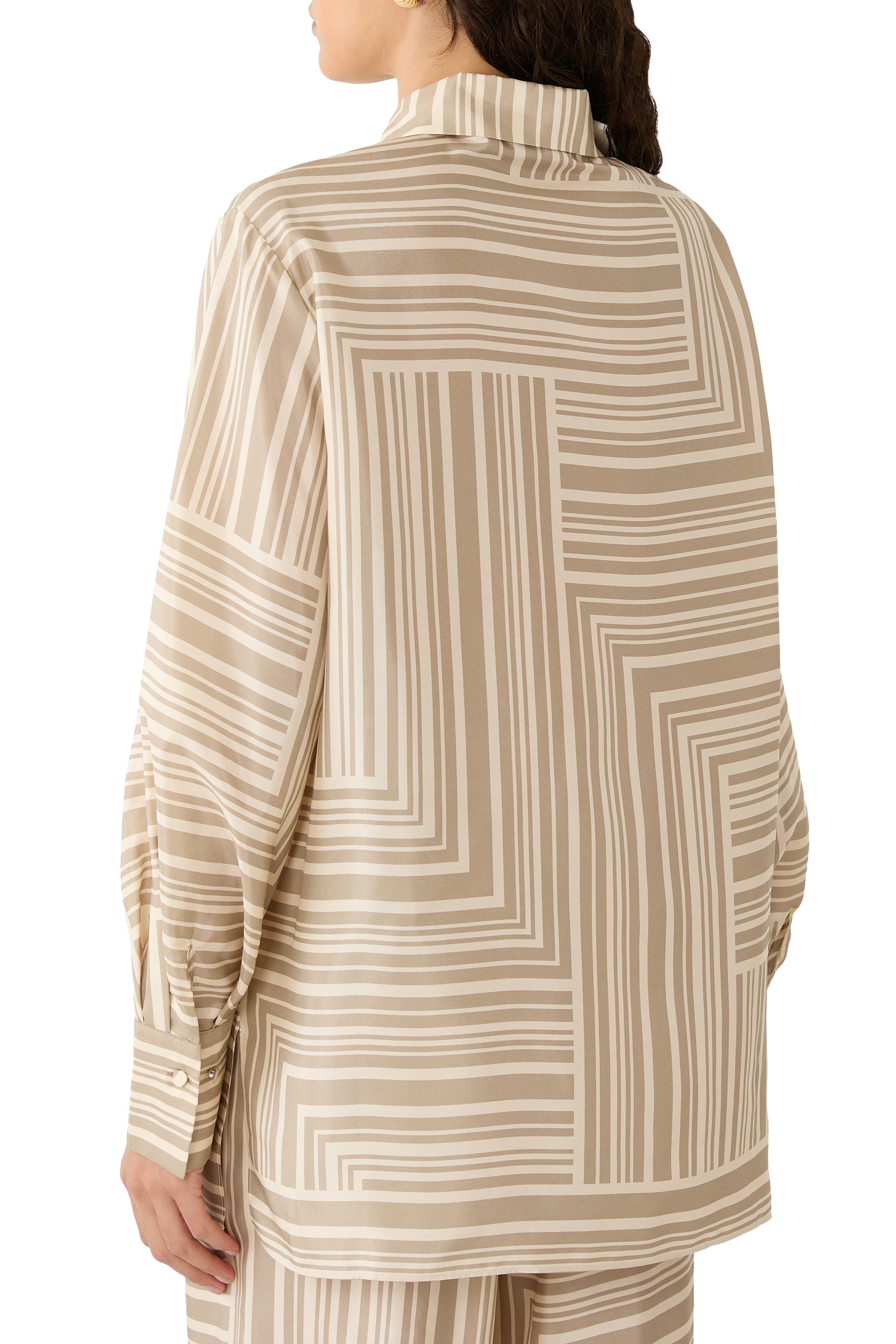 Atlan Printed Silk Blouse