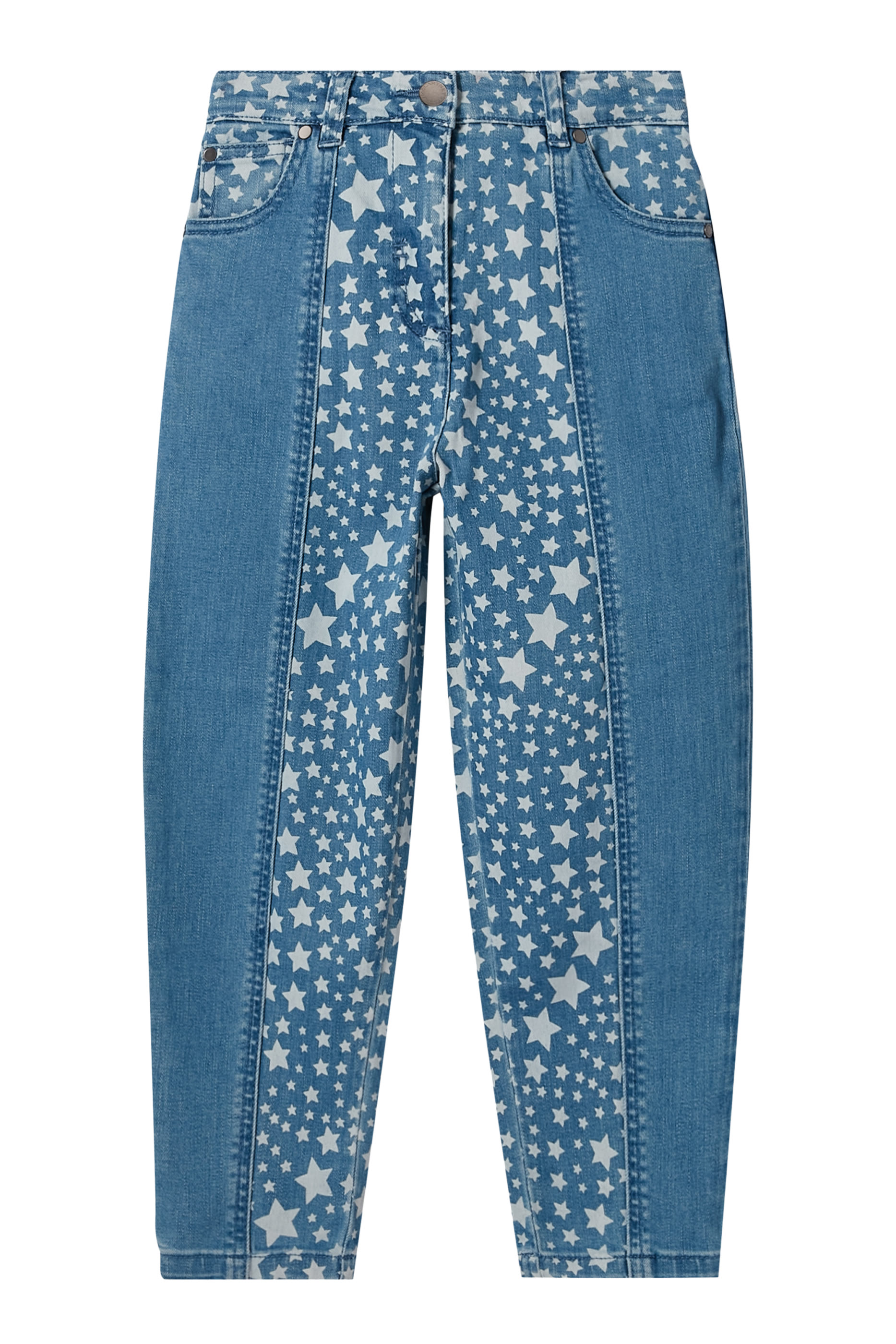 Kids Star Pattern Chaps Denim Jeans