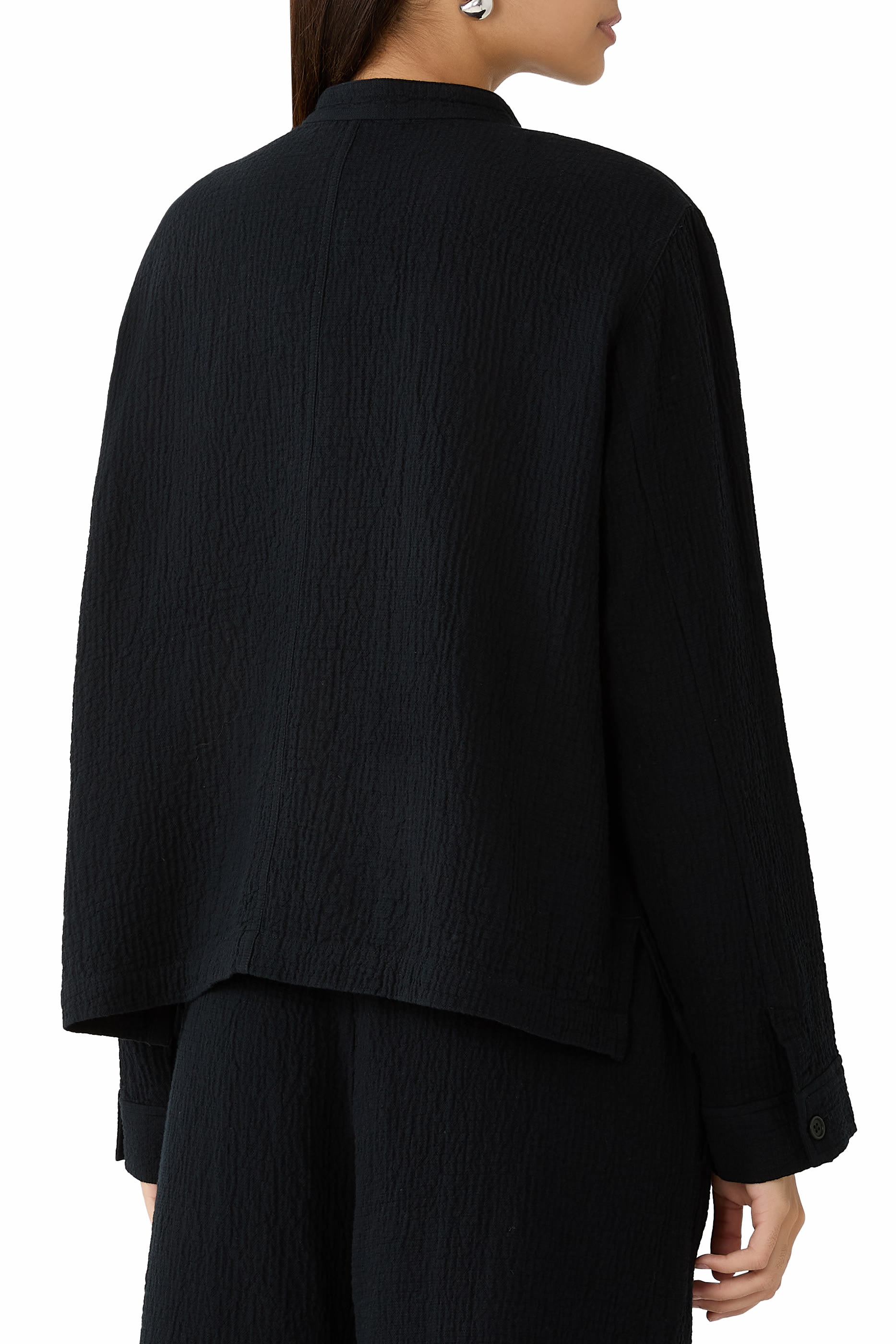 Organic Cotton Doubleweave Shirt Jacket