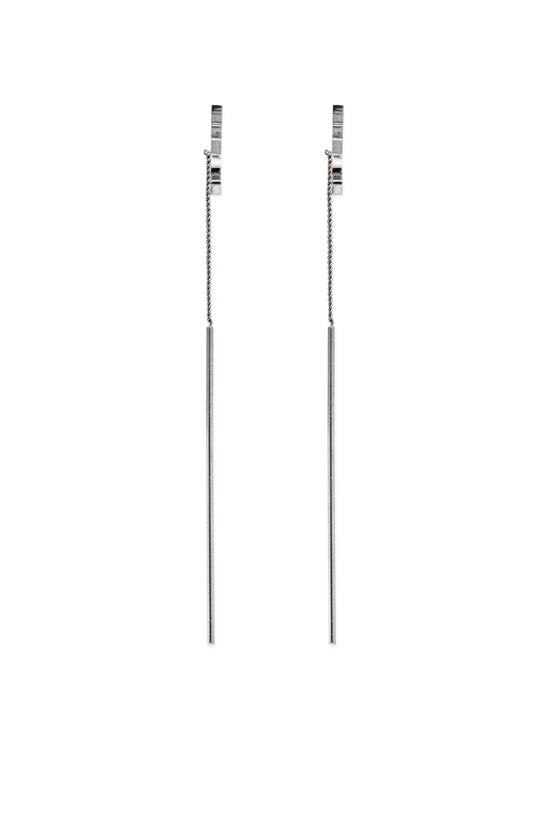 Cassandre Threader Earrings in Metal, Brass