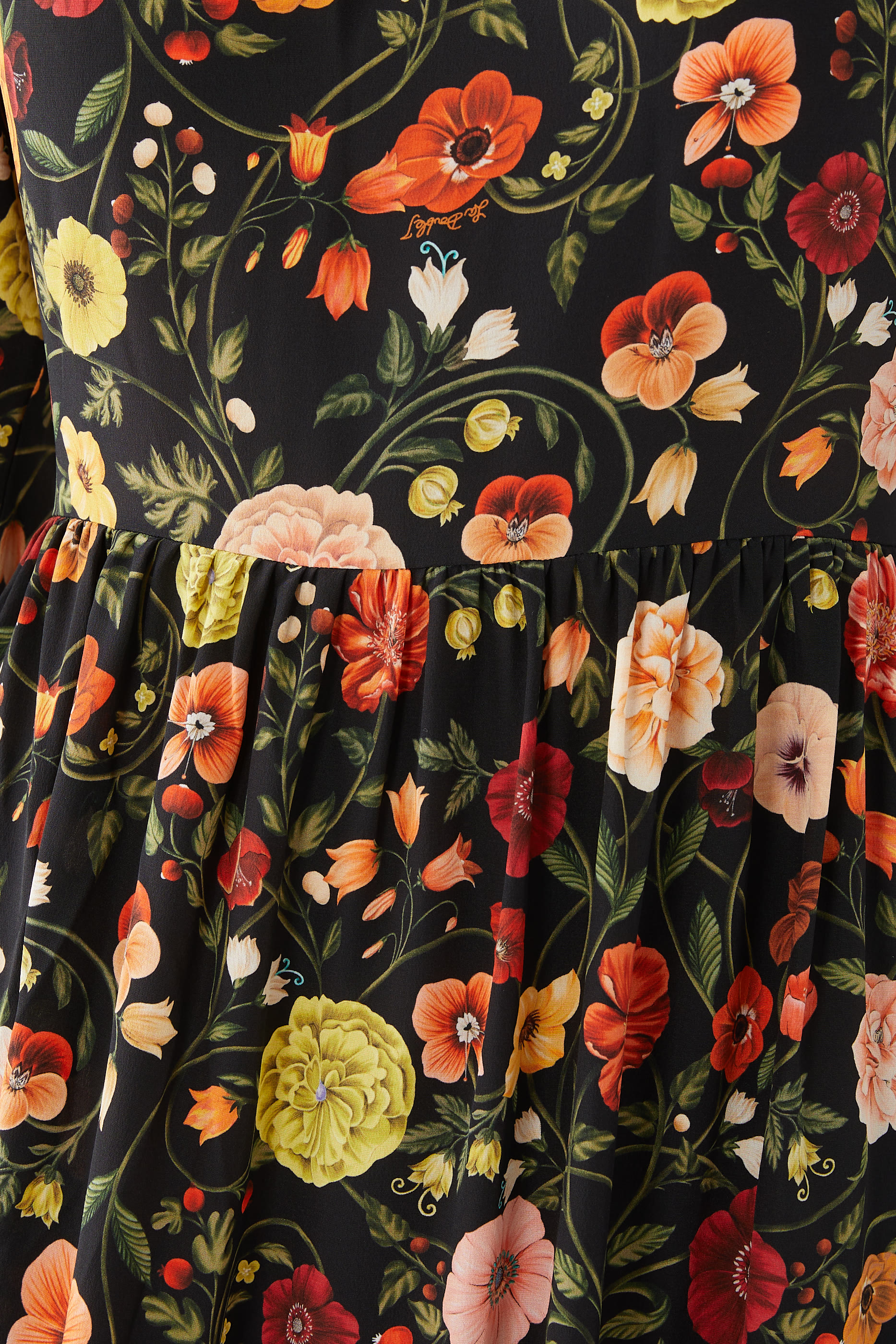 Visconti Botticelli Crepe De Chine Dress