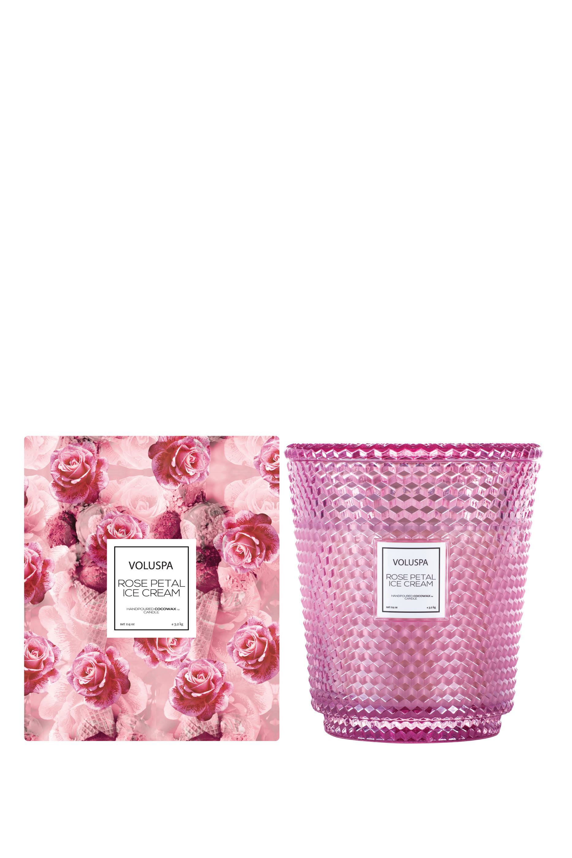 Rose Petal Ice Cream 5 Wick Hearth Candle