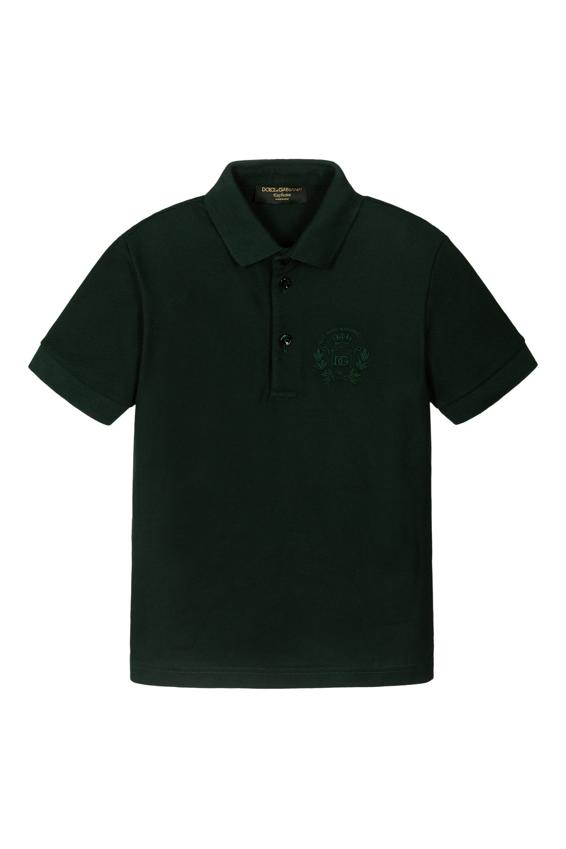 Kids Piqu&eacute; Polo Shirt with Crest Embroidery