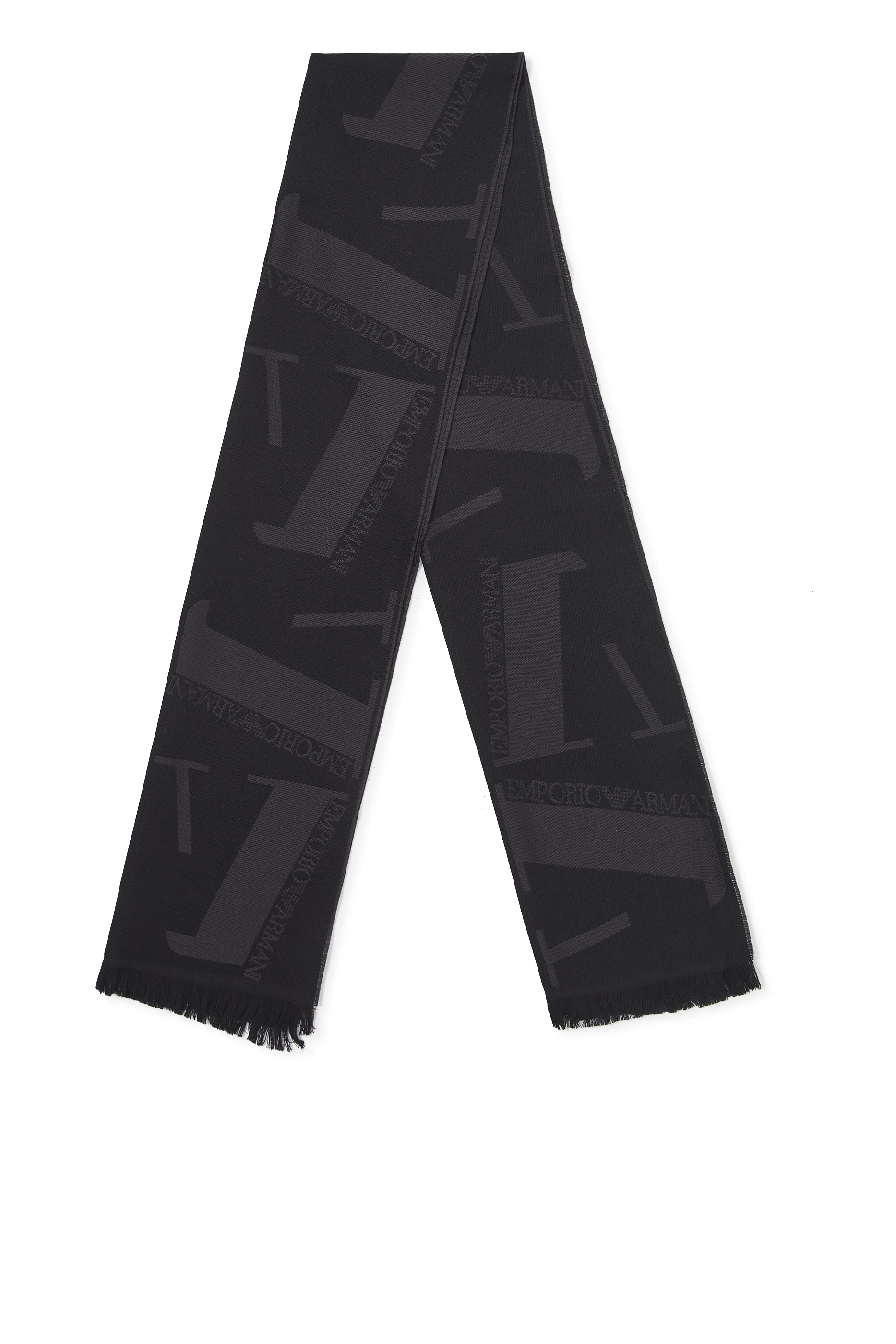 EA Macro Logo Wool Scarf