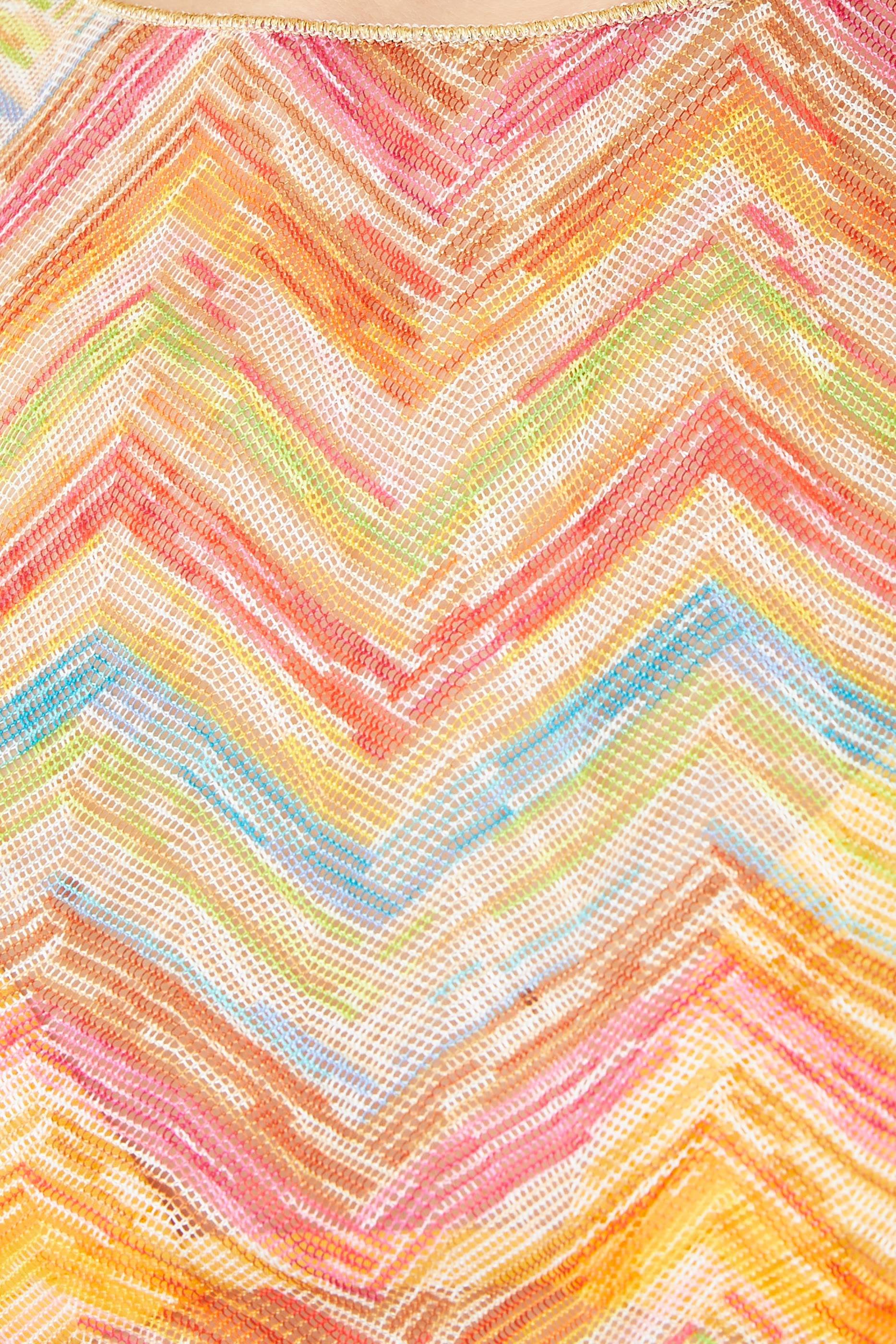 Mare Chevron Raschel Crop Top